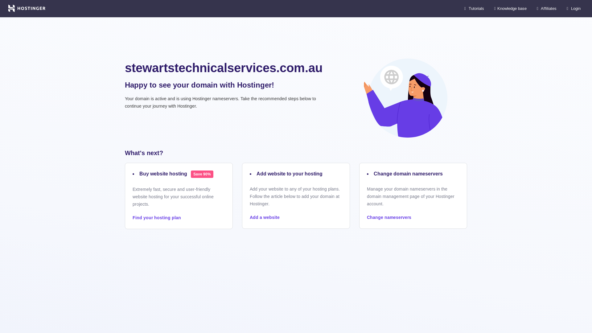 website screenshot of https://stewartstechnicalservices.com.au/