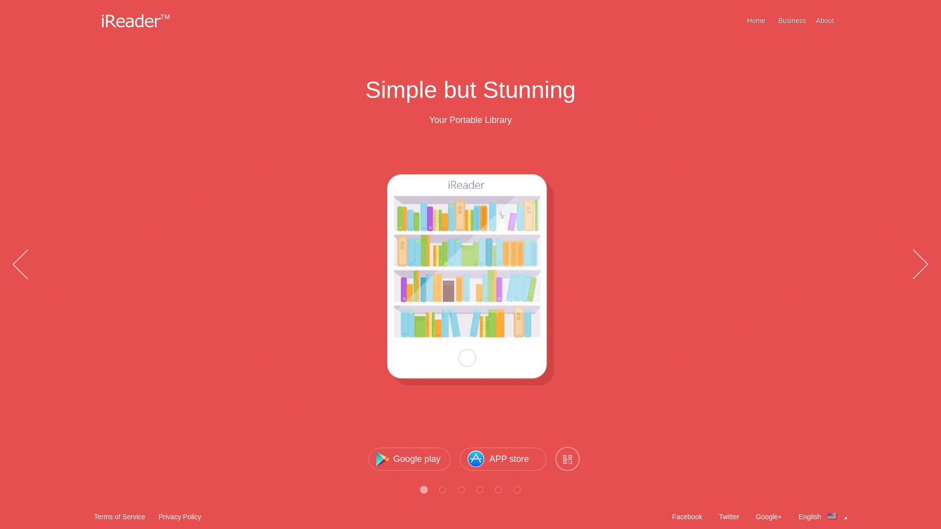 website screenshot of https://ireader.com