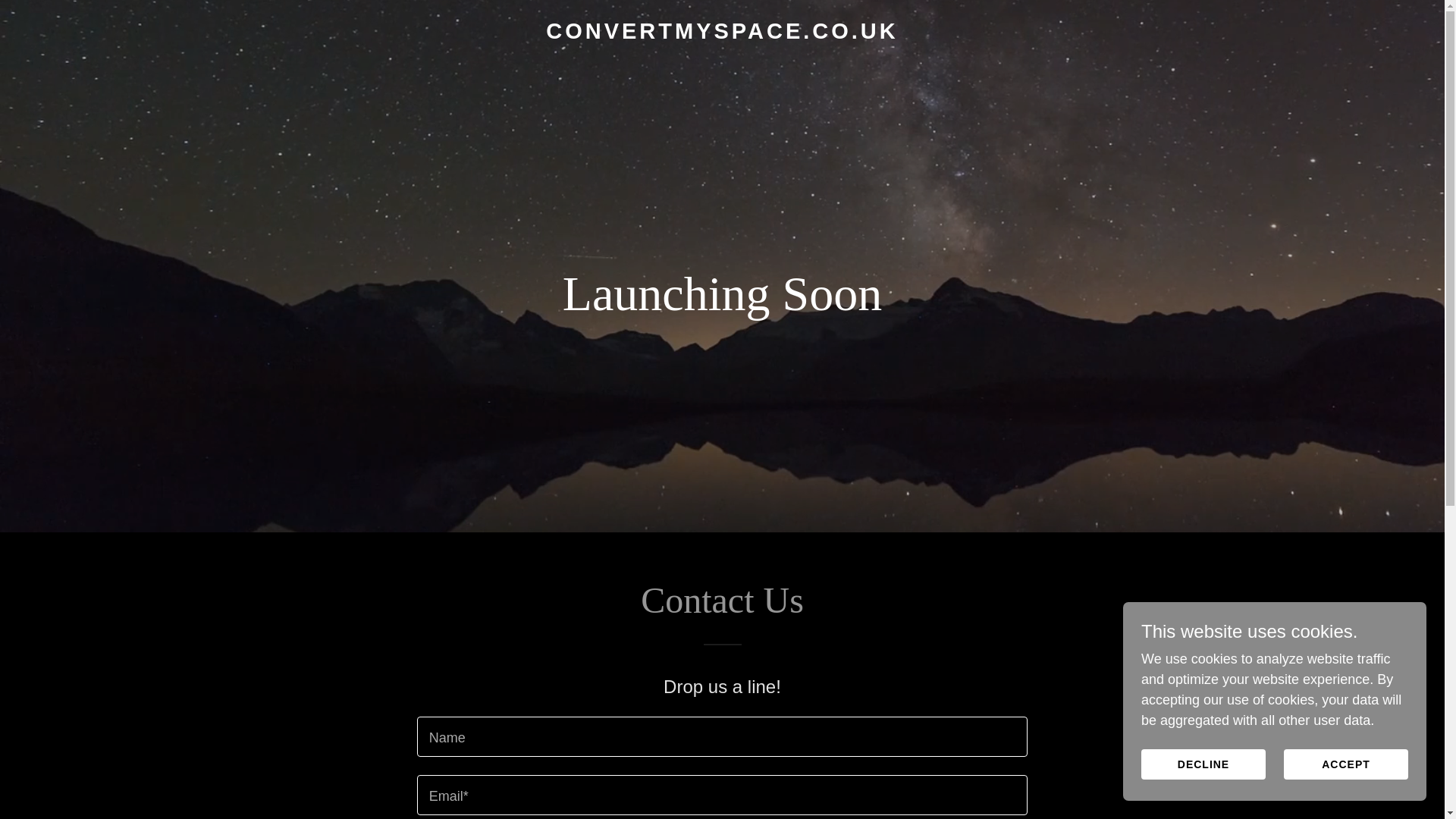 website screenshot of https://convertmyspace.co.uk/