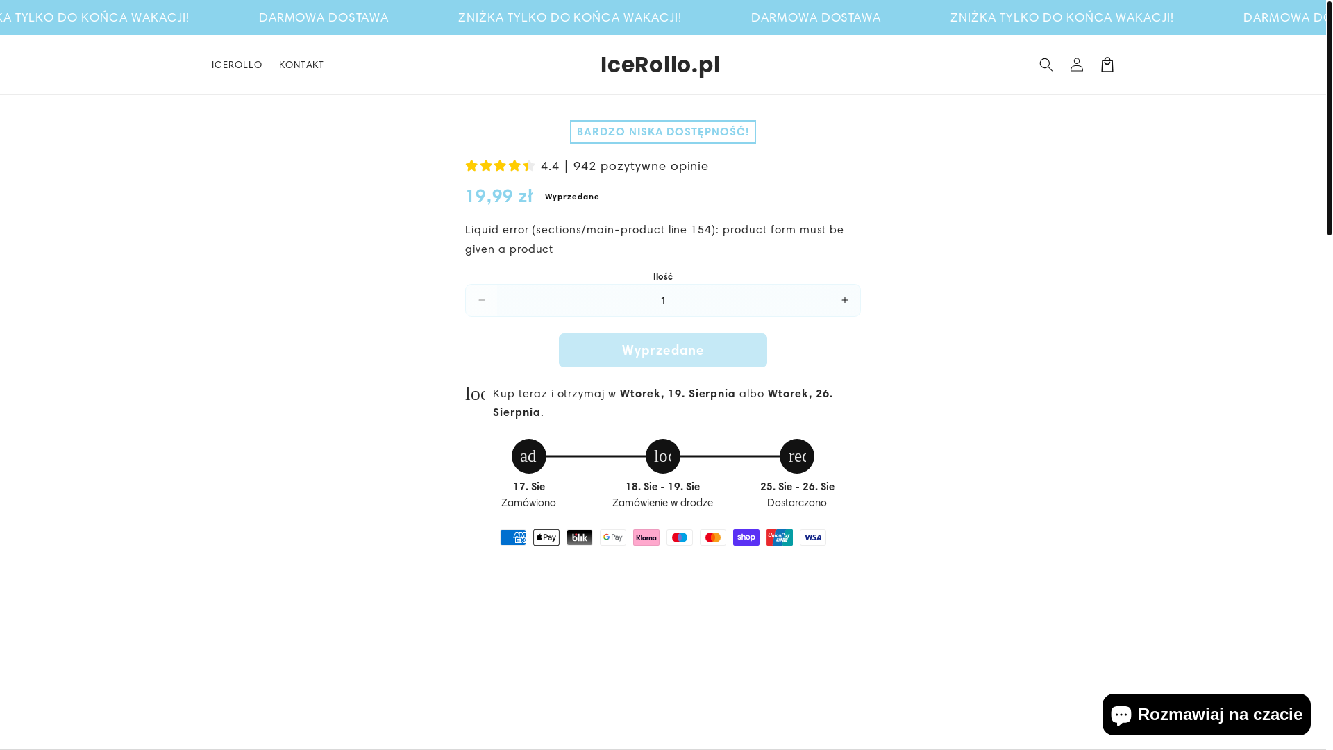 website screenshot of https://icerollo.pl/