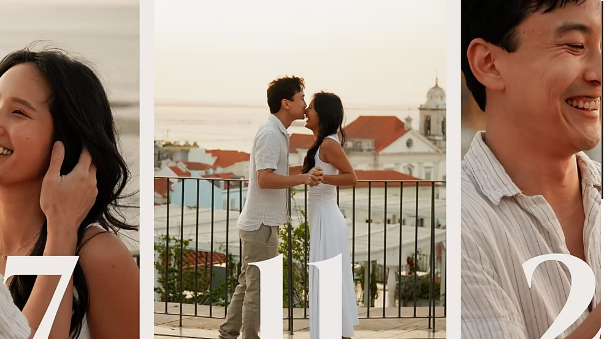 website screenshot of https://kristineandchriswedding.com/