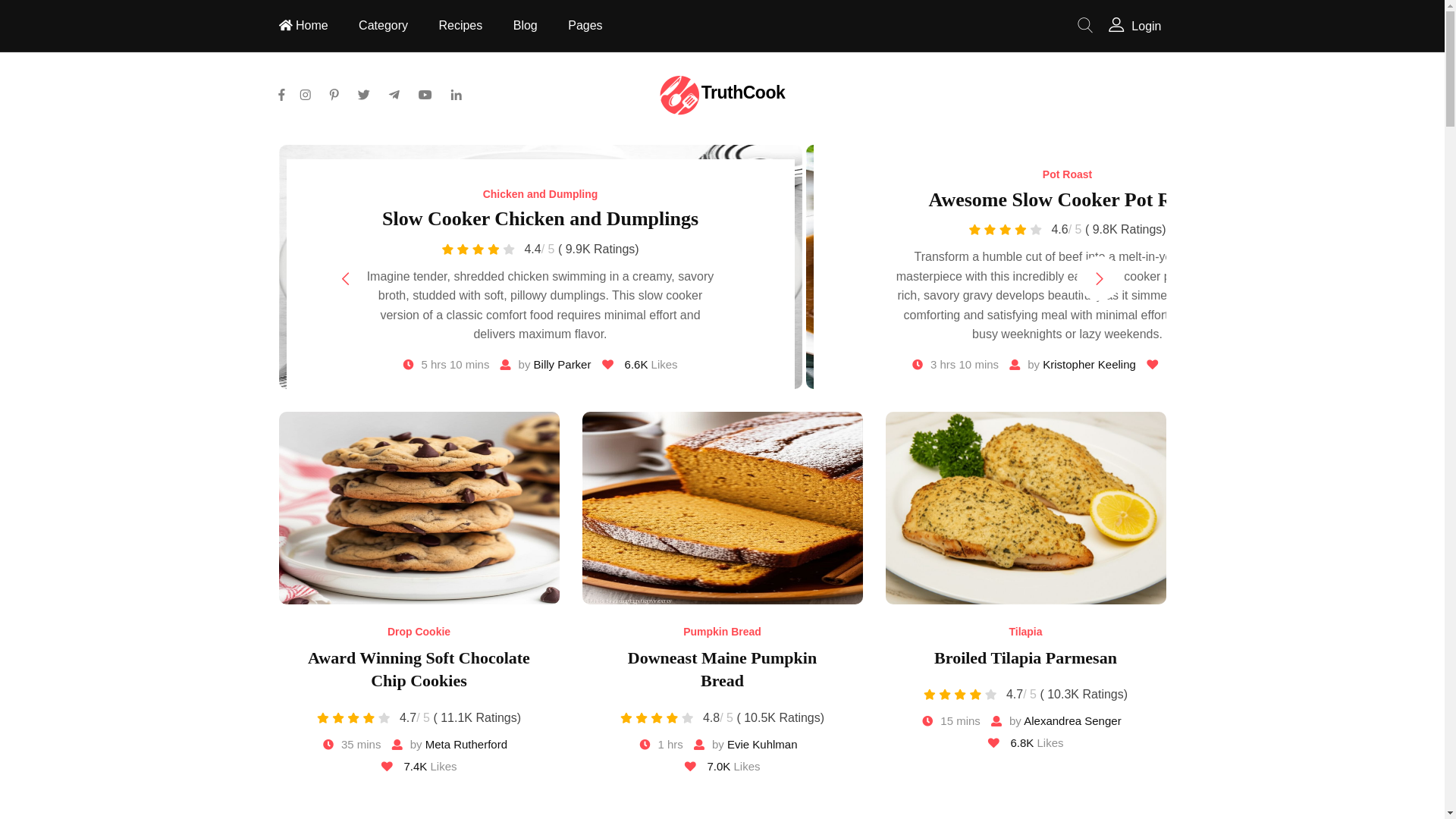 website screenshot of https://truthcook.com/