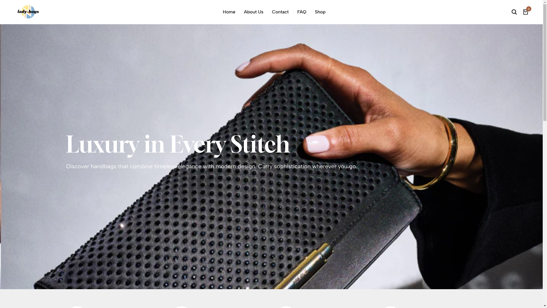 website screenshot of https://lady-bags.store/