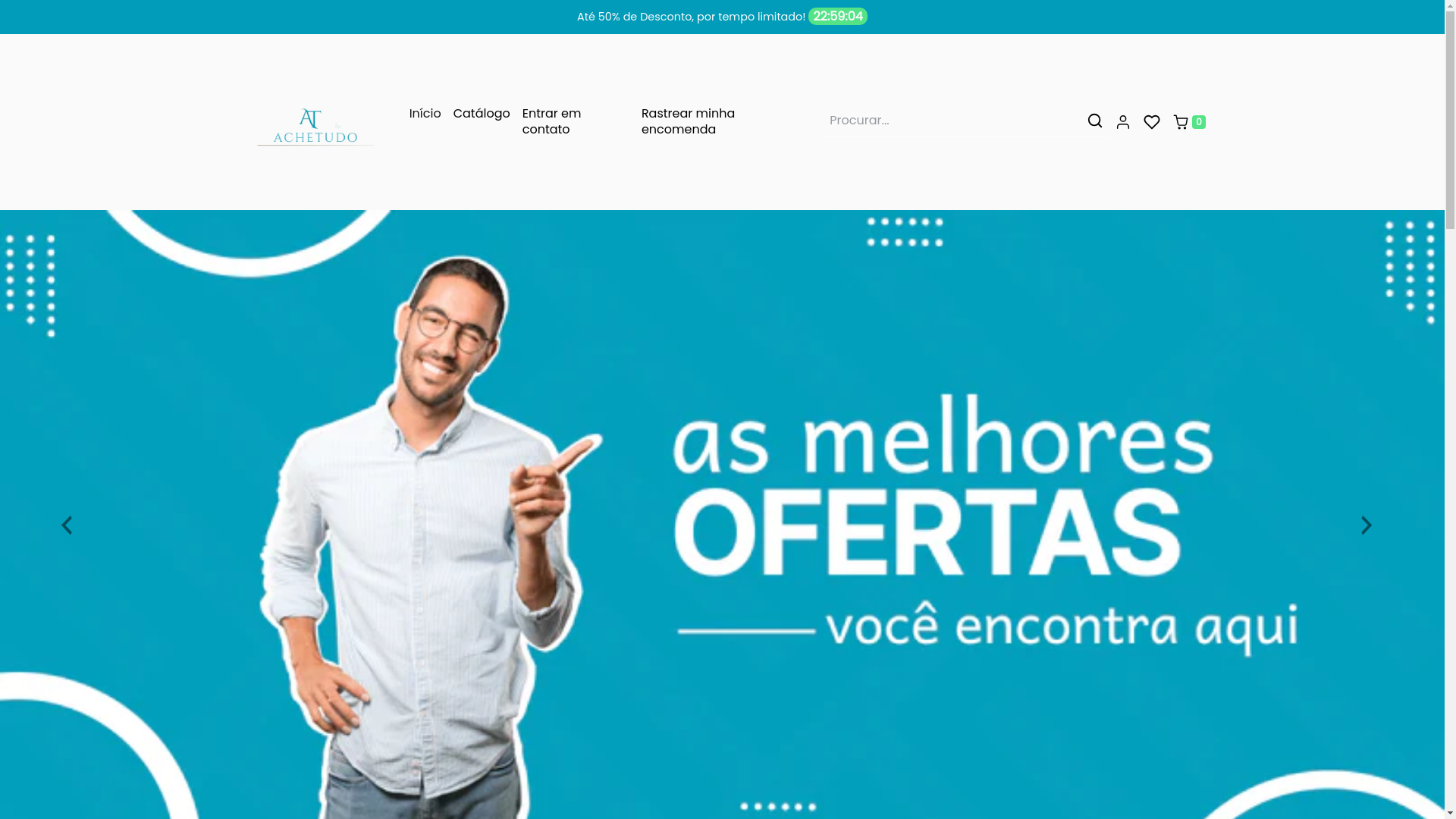 website screenshot of https://achetudo.pt/