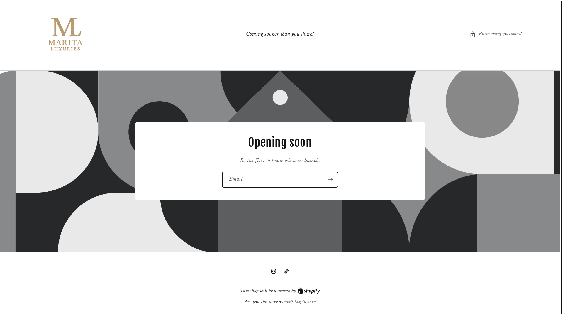 website screenshot of https://maritaluxuries.com/