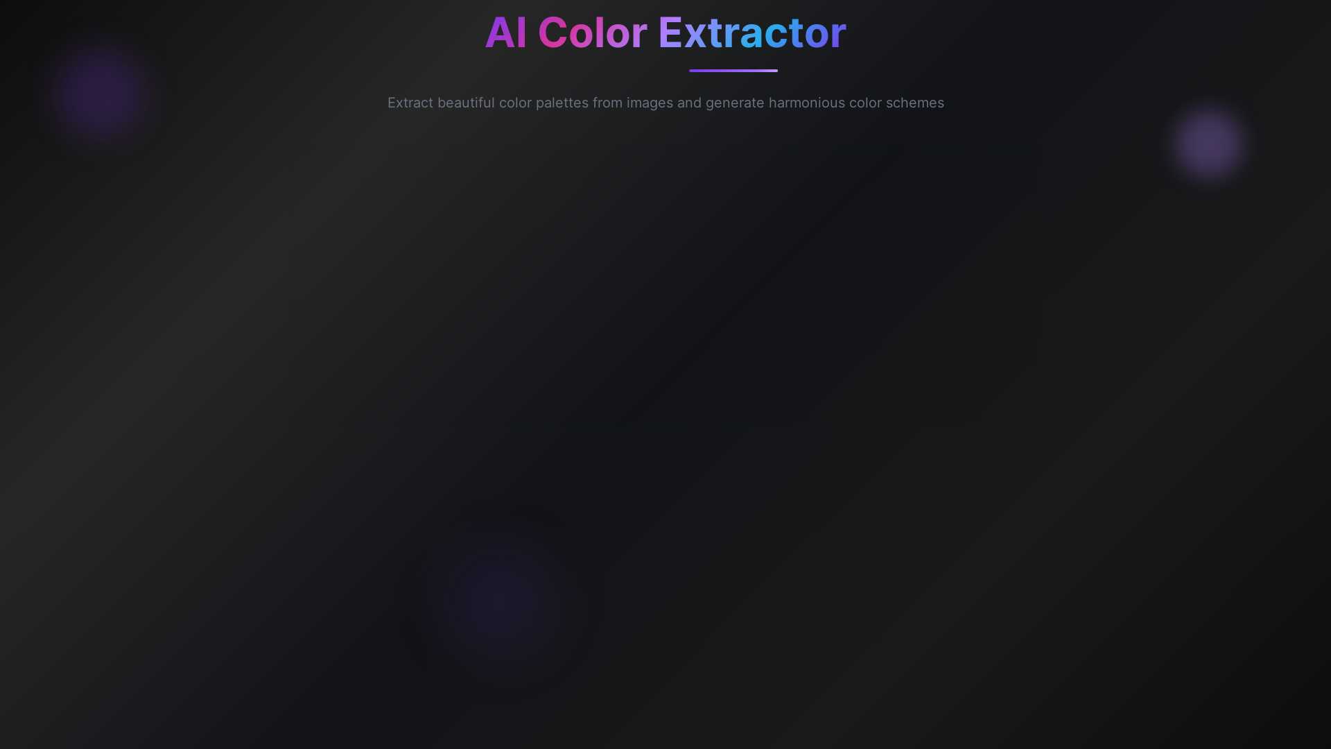 website screenshot of https://aicolorextractor.com/
