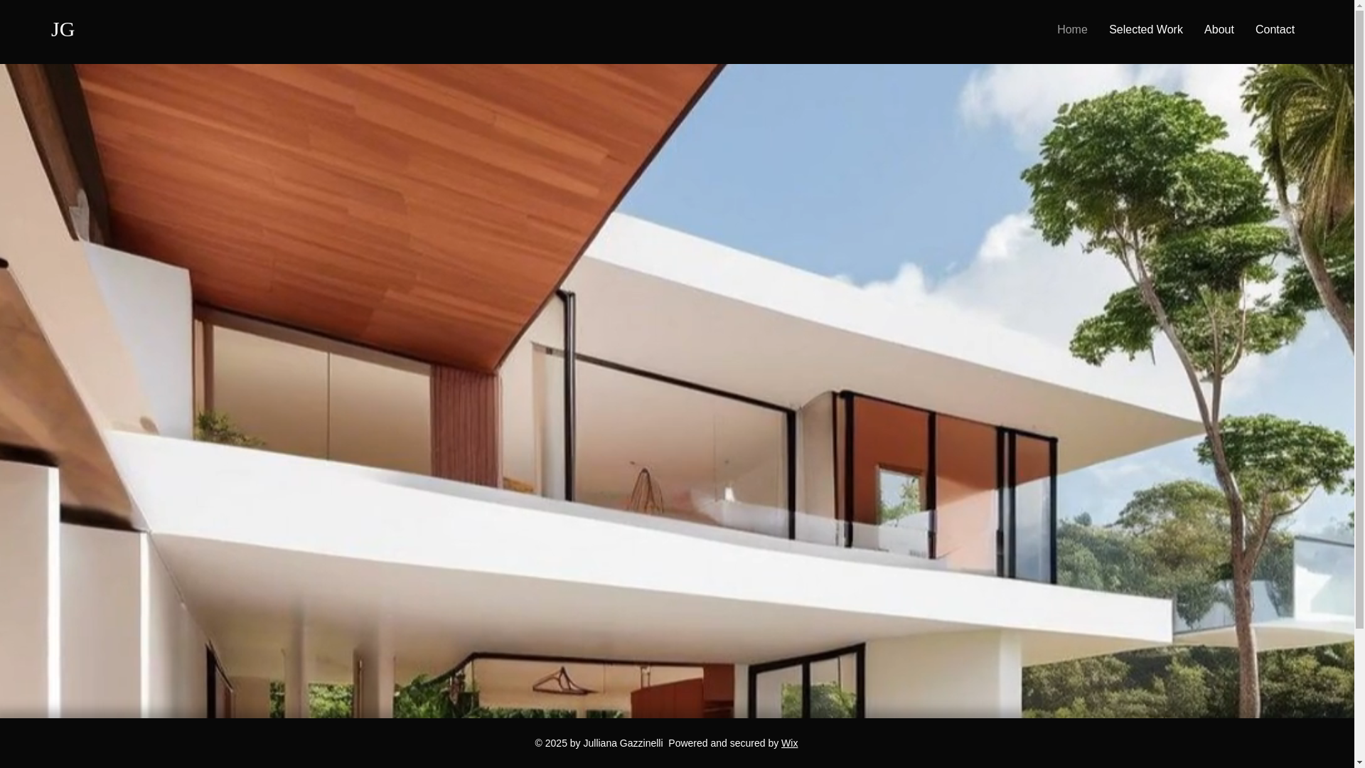 website screenshot of https://jullianagazzinelliart.com/
