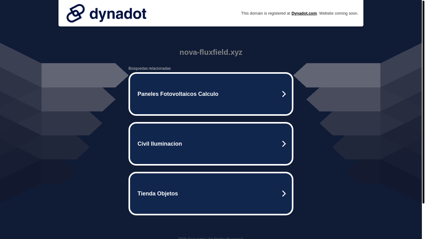 website screenshot of https://nova-fluxfield.xyz/