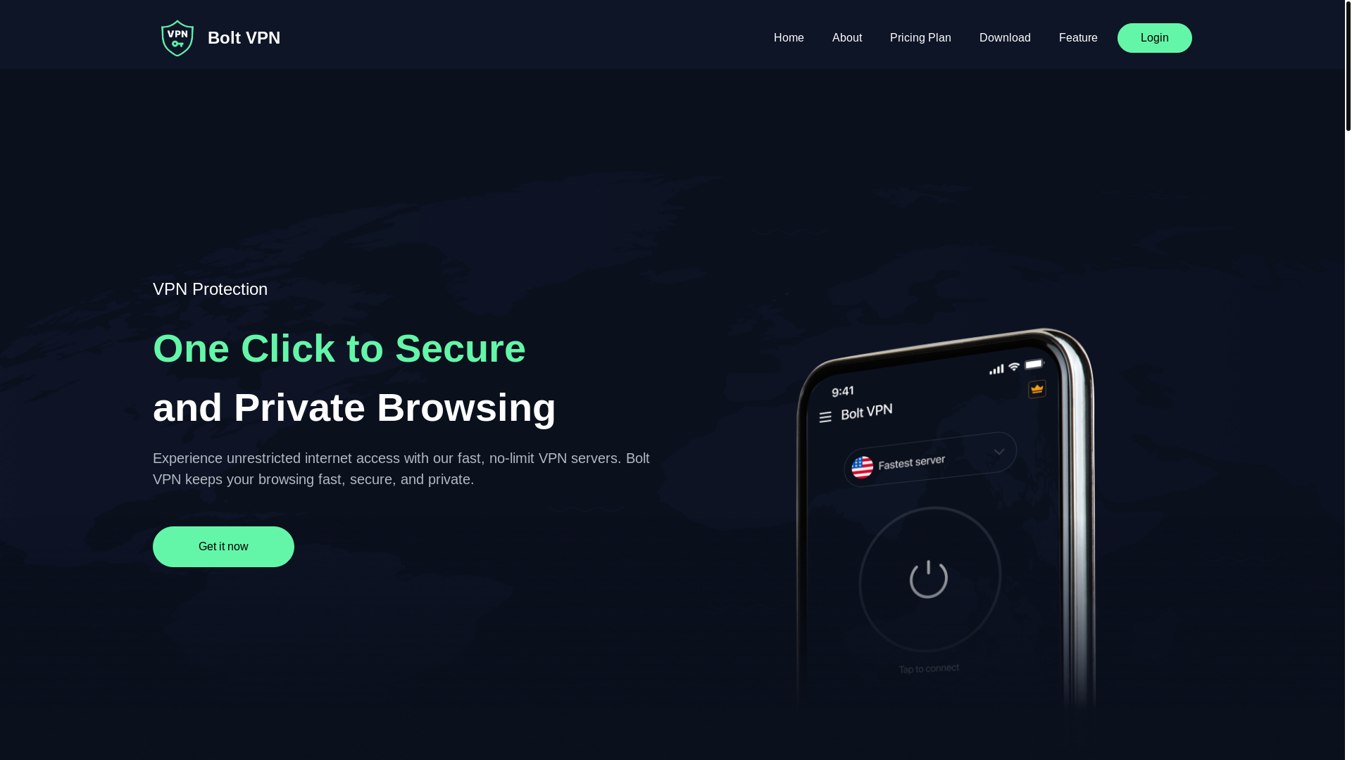 website screenshot of https://private-vpn-website.pages.dev/