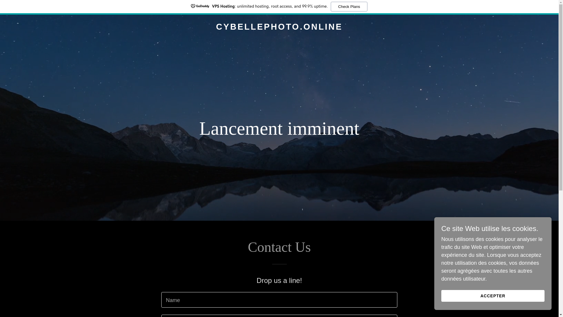website screenshot of https://cybellephoto.online/