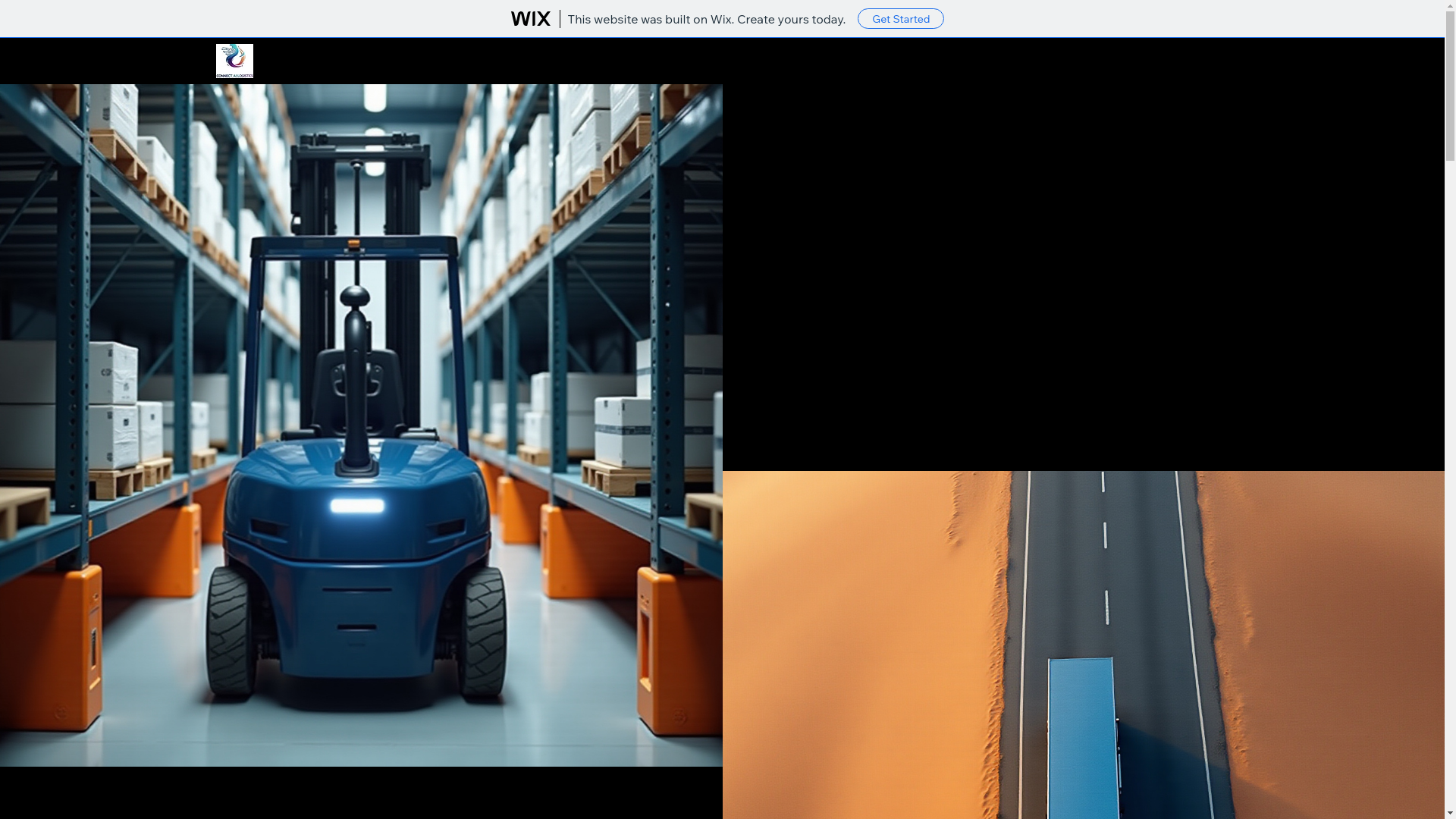 website screenshot of https://connectlogistics.ai/