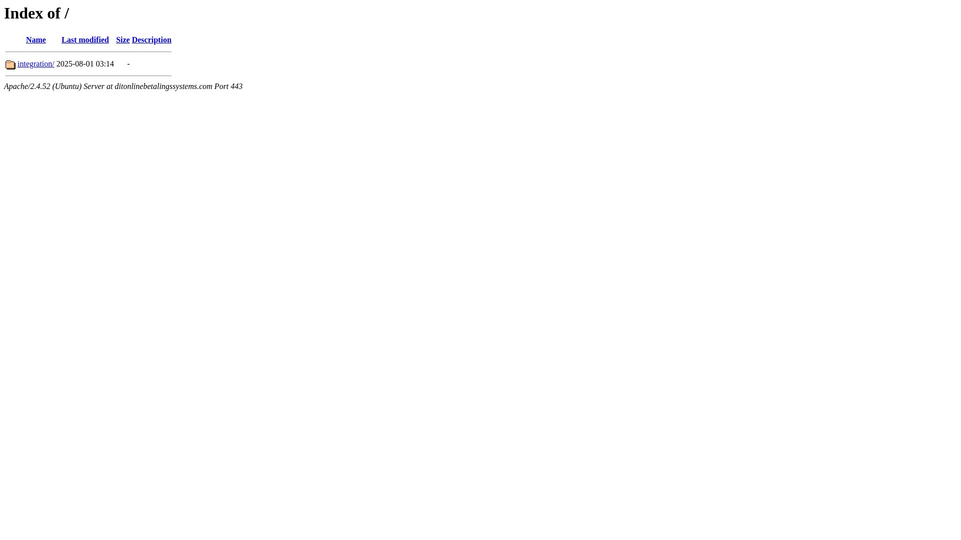 website screenshot of https://ditonlinebetalingssystems.com/