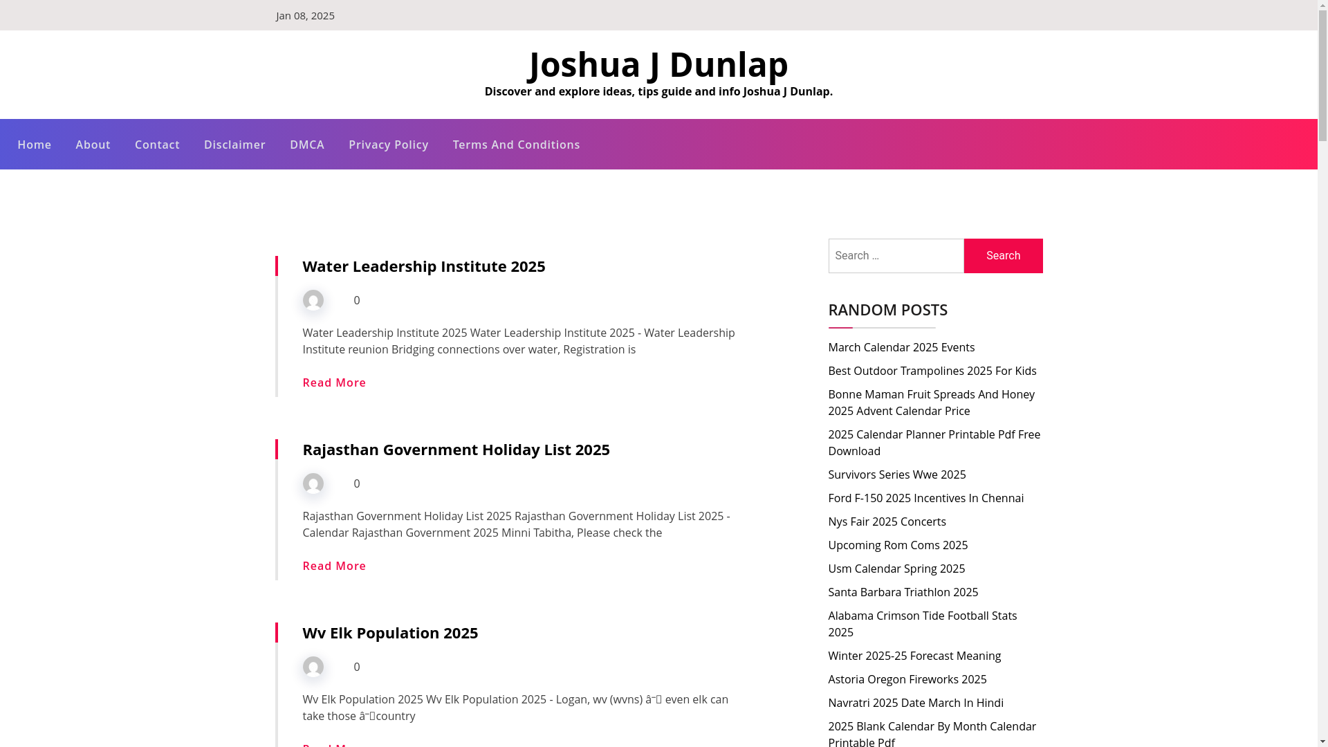 website screenshot of https://joshuajdunlapo.pages.dev/