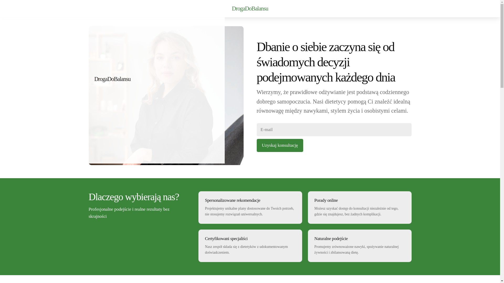 website screenshot of https://drogadobalansuhub.info/