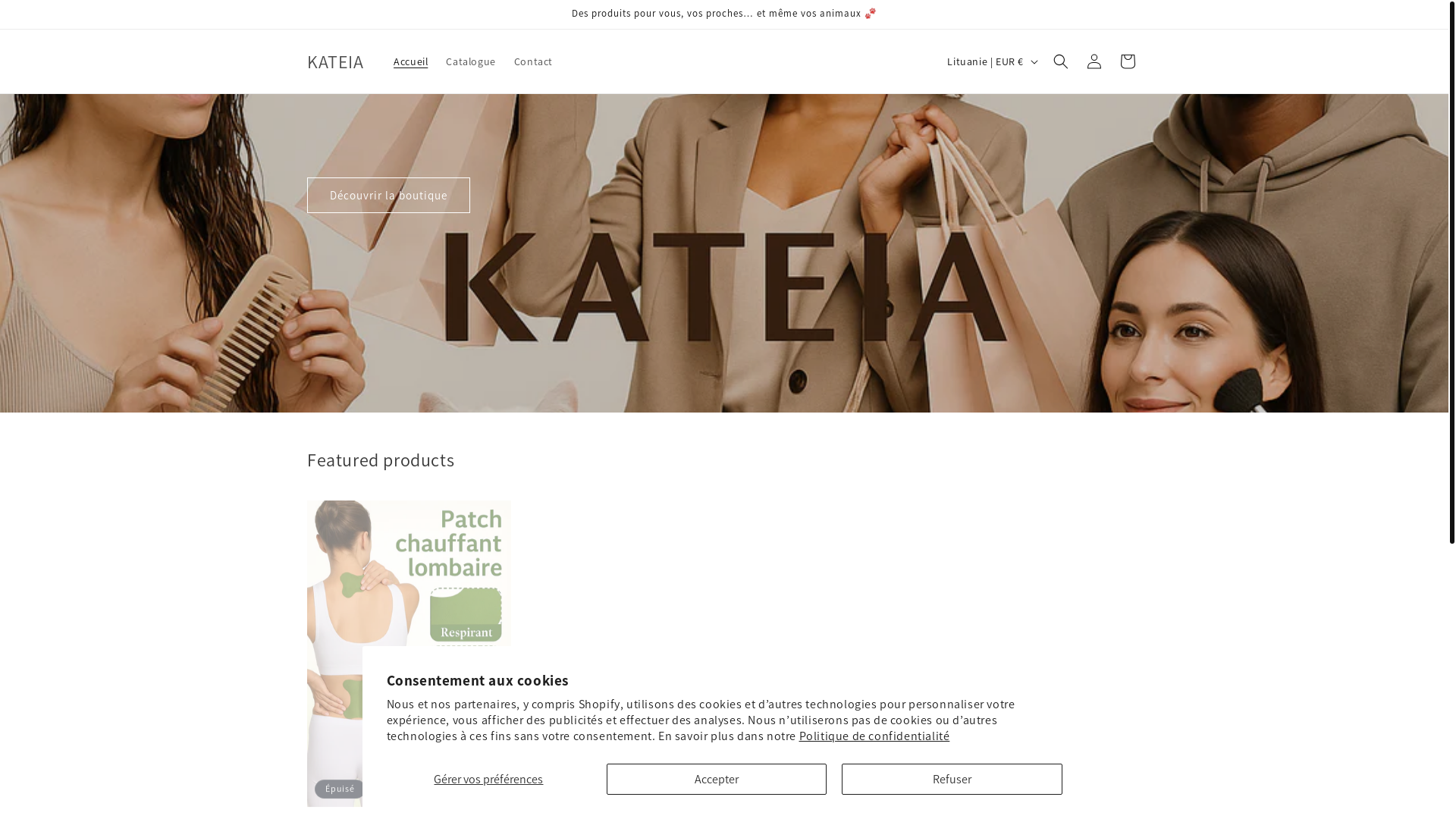 website screenshot of https://kateia.shop/