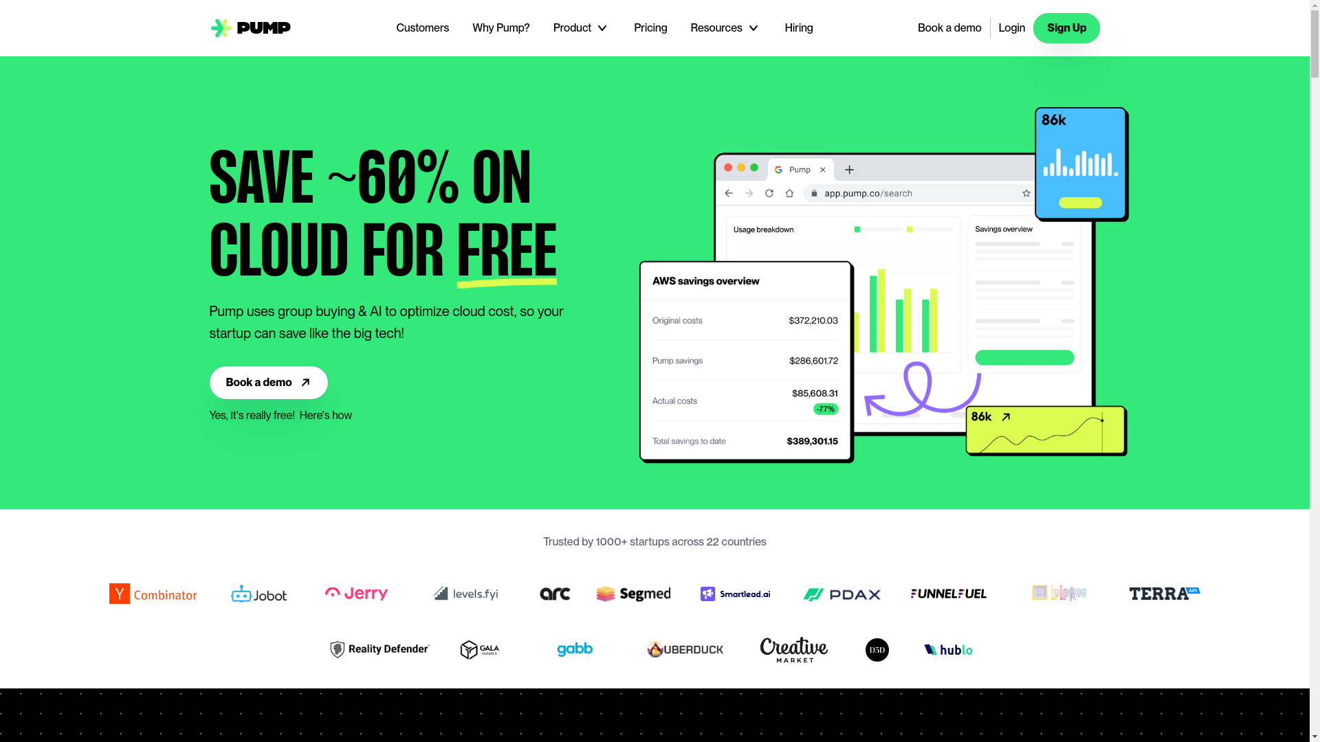 website screenshot of https://pumpcloudscale.com/