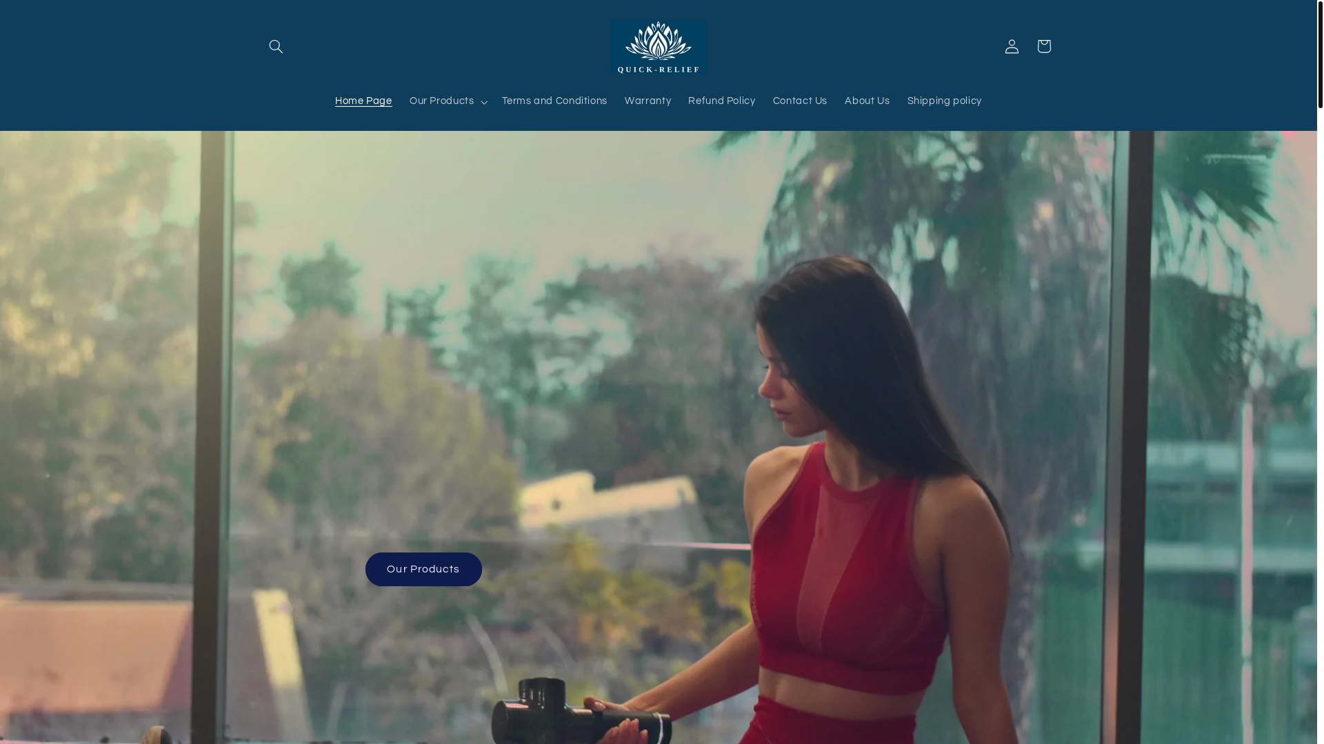 website screenshot of https://quickrelief-au.com/