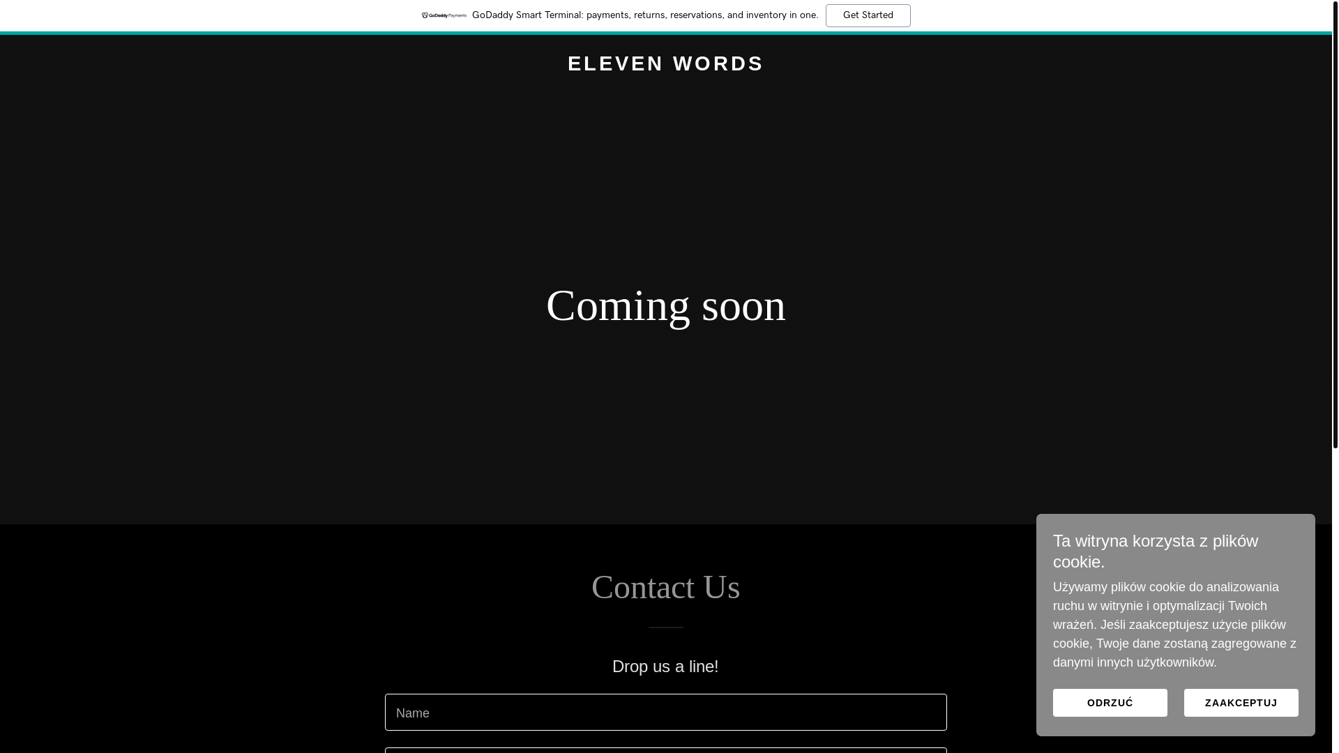 website screenshot of https://eleven-words.com/