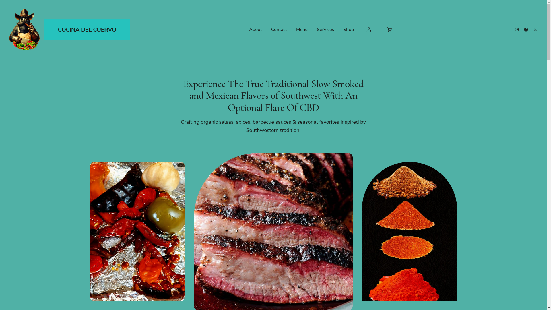 website screenshot of https://cocinadelcuervo.com/