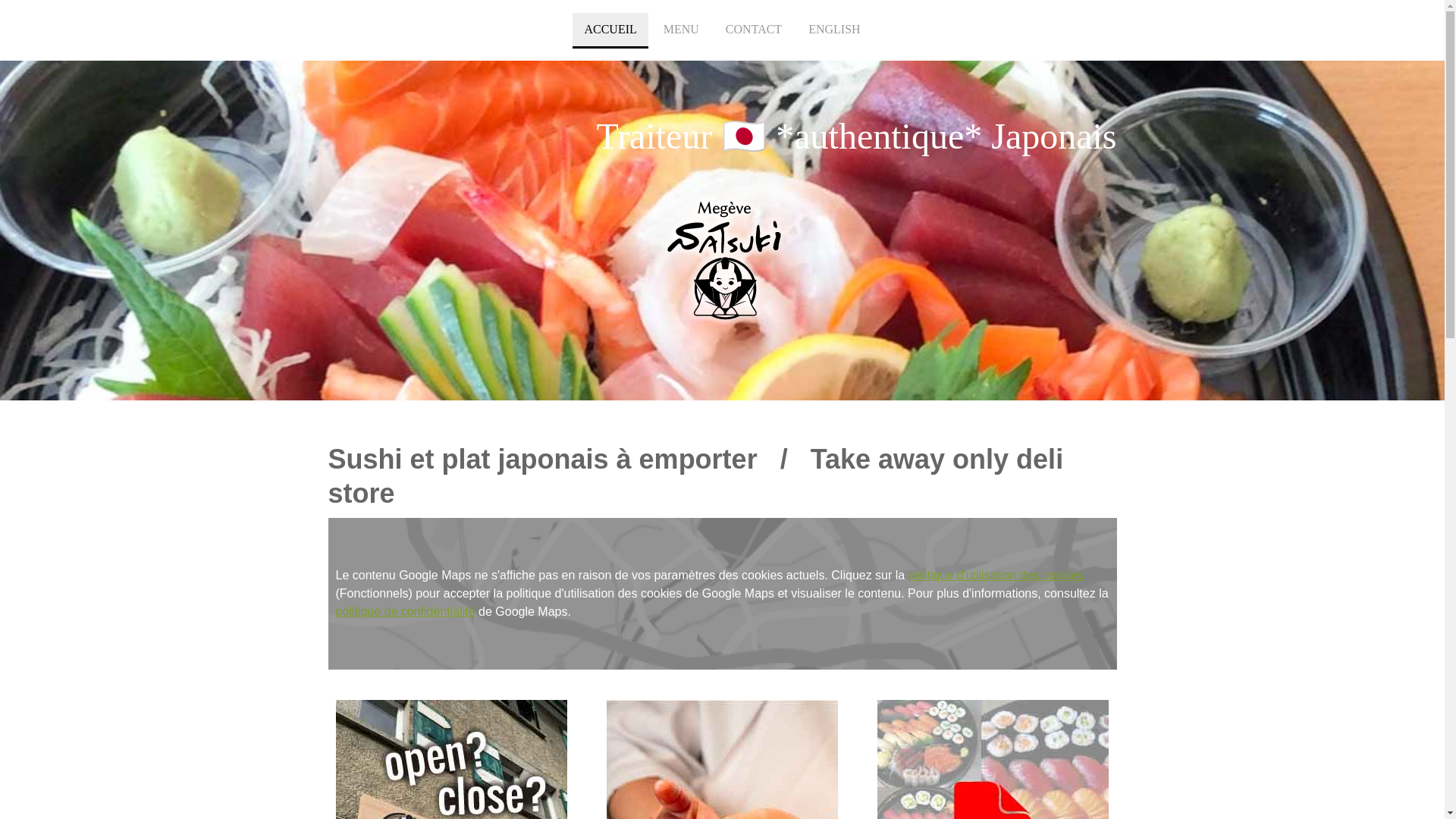 website screenshot of https://satsukidemegeve.fr/