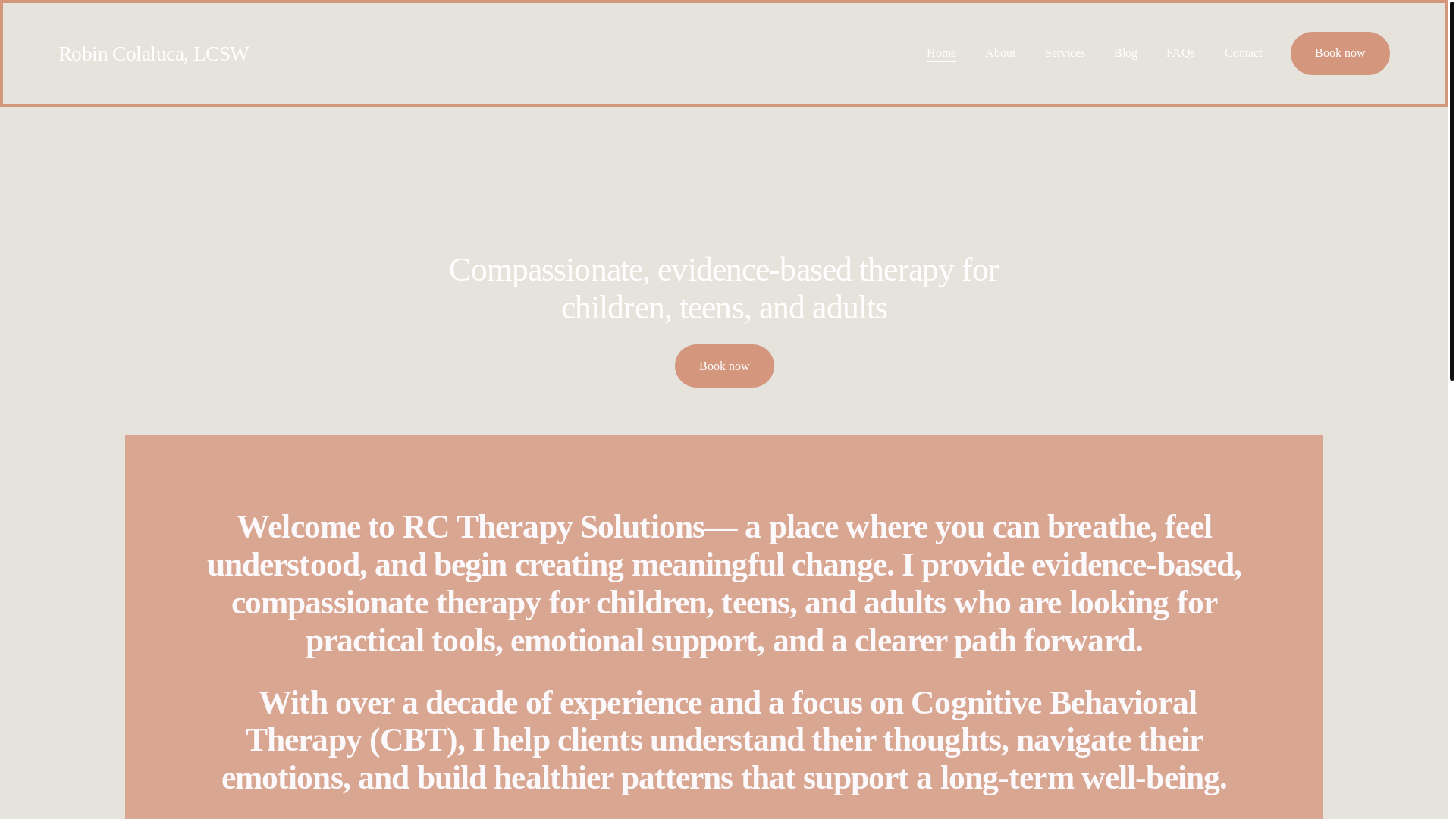 website screenshot of https://rctherapysolutions.com/
