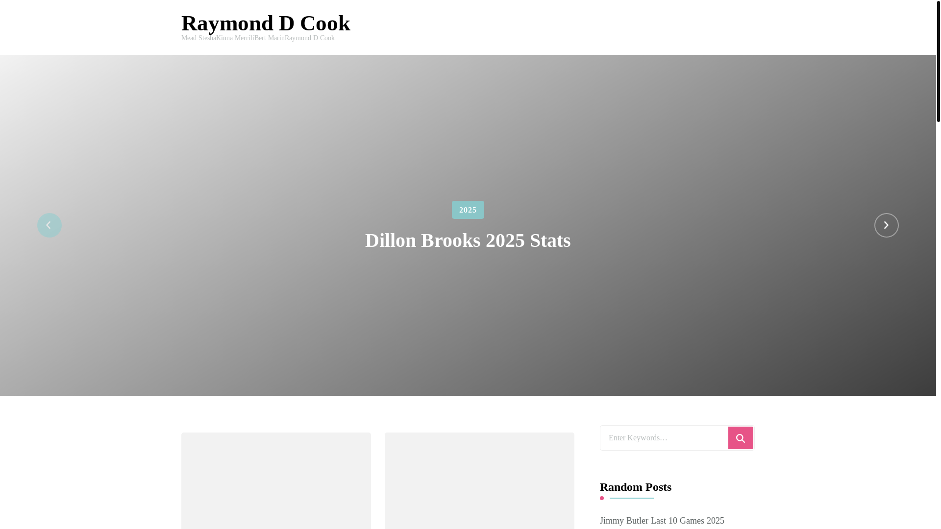 website screenshot of https://raymonddcooke.pages.dev/