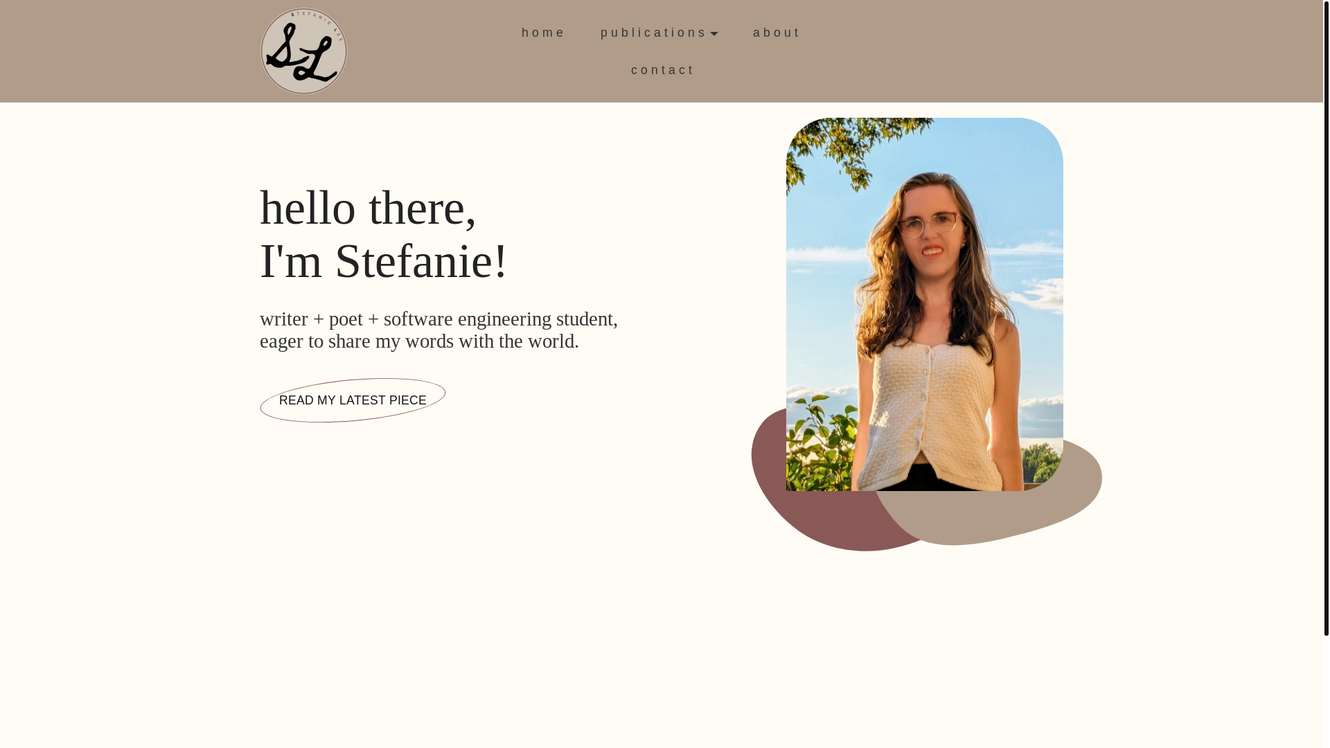 website screenshot of https://writingbystefanielee.ca/
