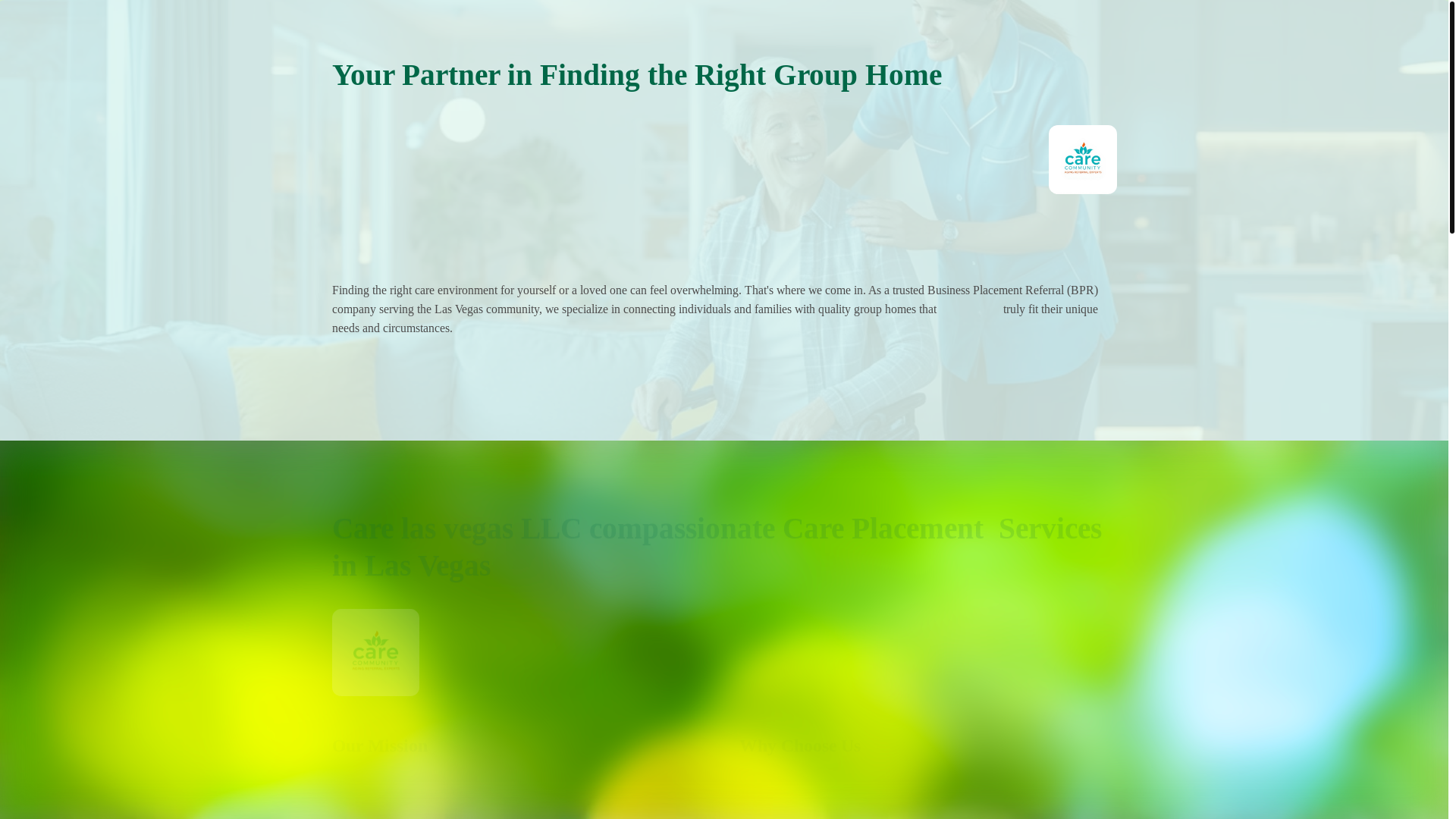 website screenshot of https://carelasvegas.org/