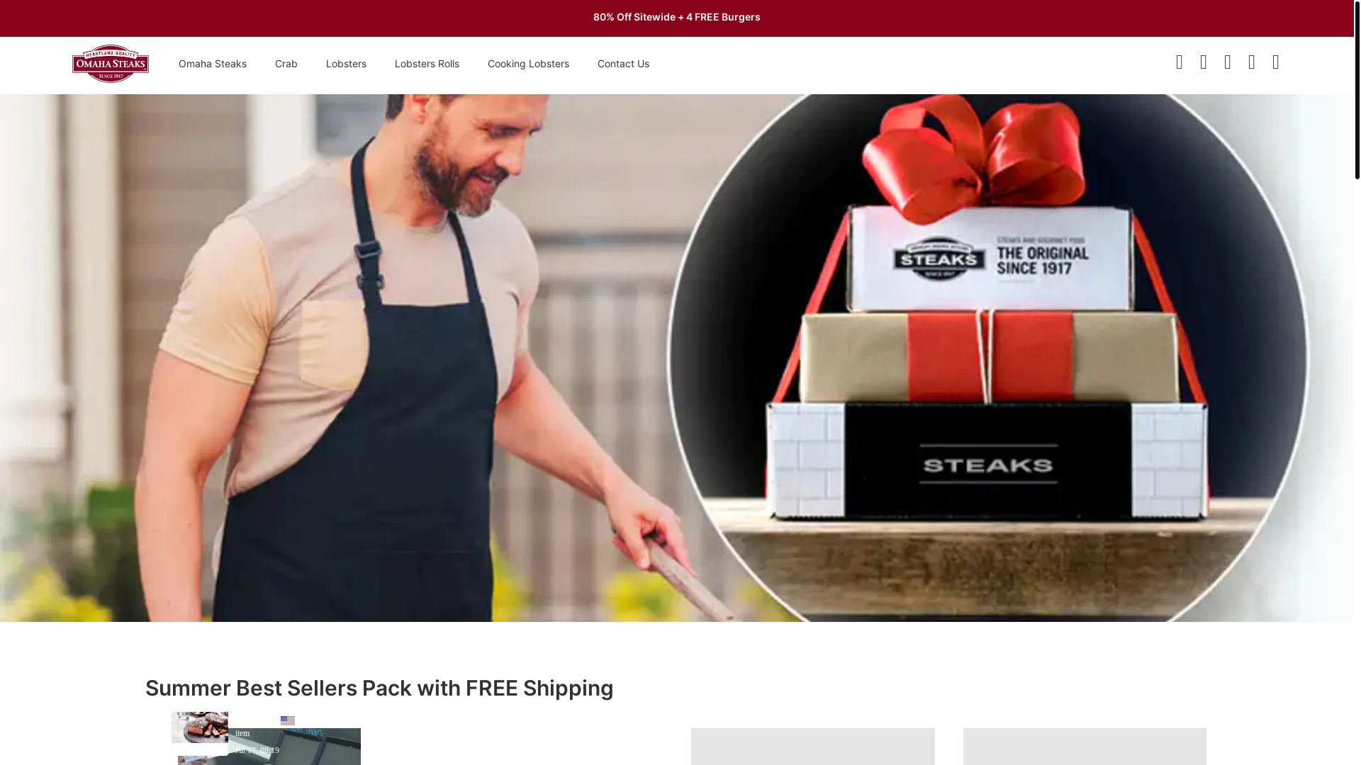 website screenshot of https://omahastesaksale.com/