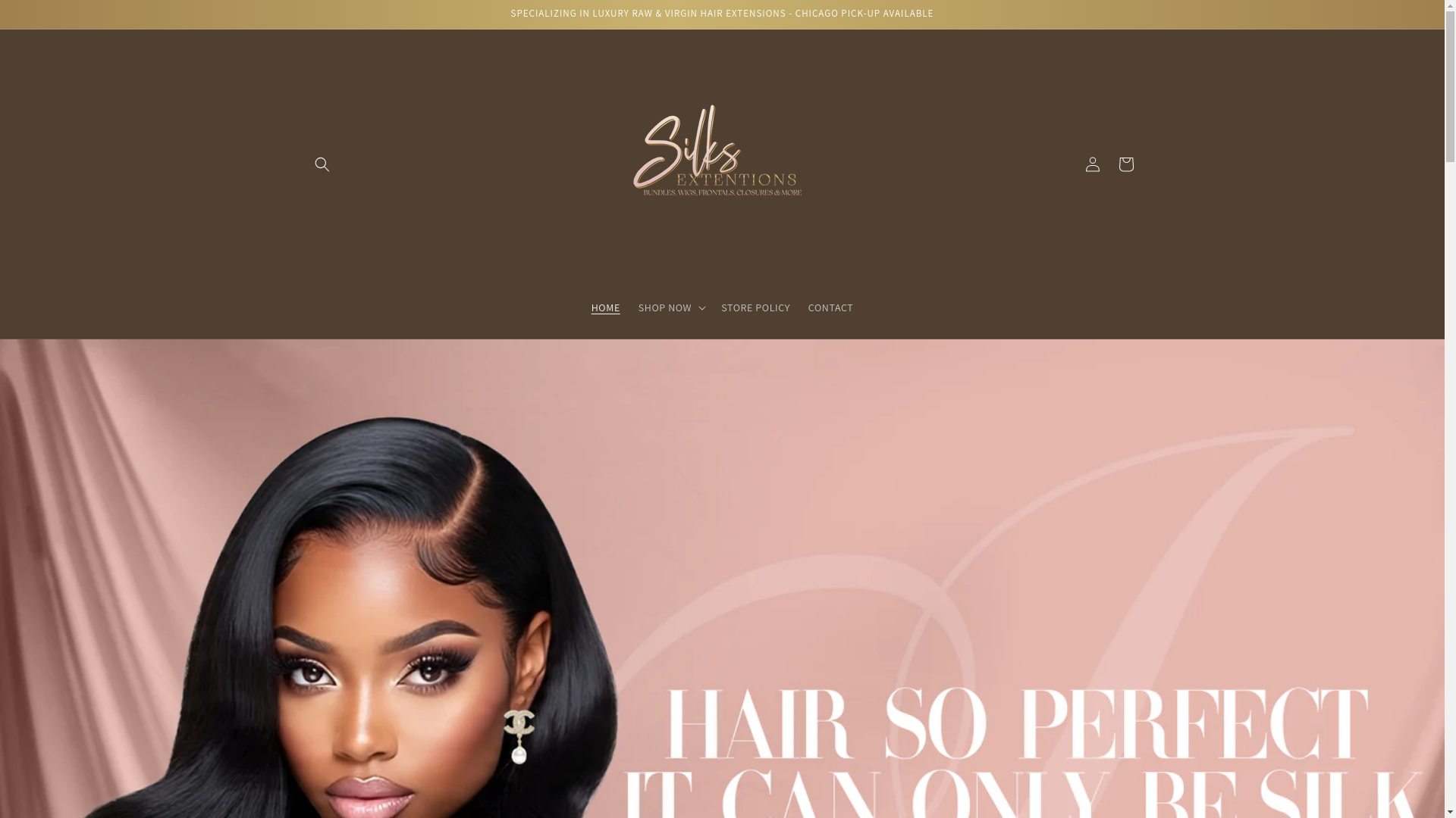 website screenshot of https://silkextention.com/