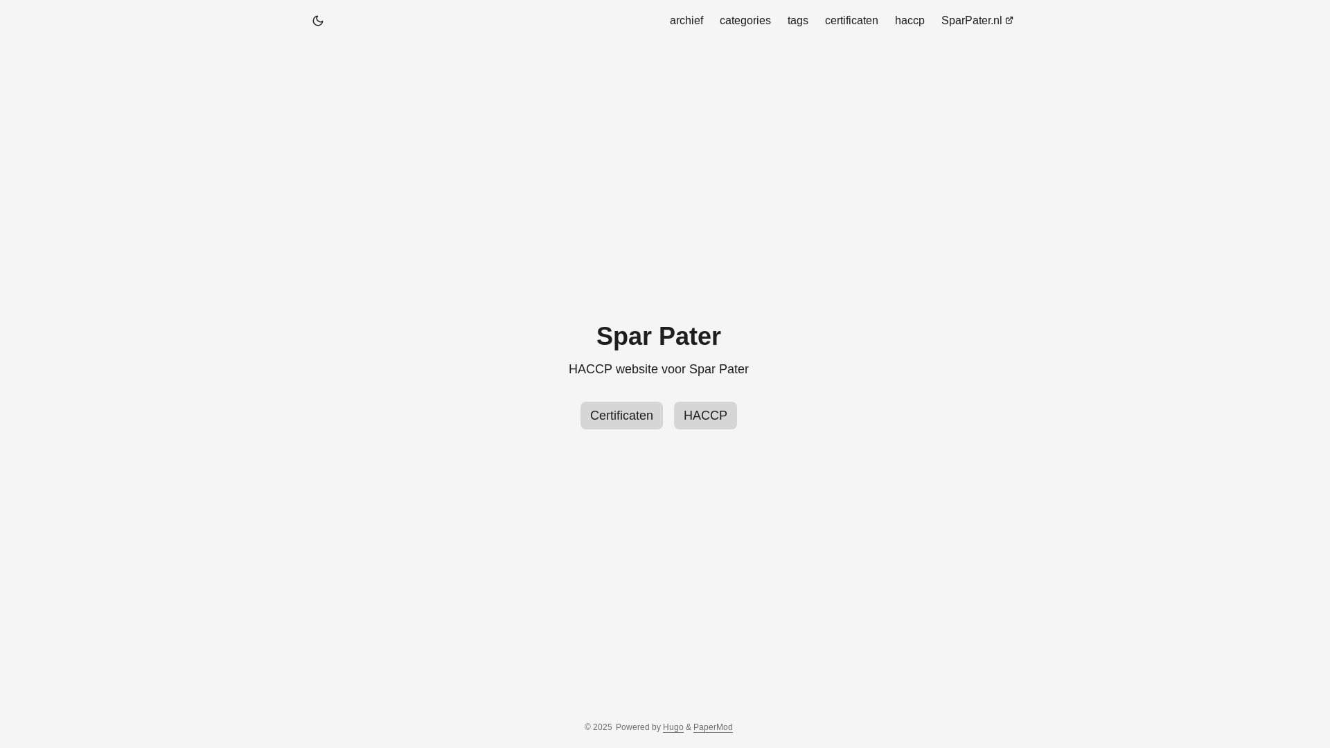 website screenshot of https://spar-haccp-website.pages.dev/