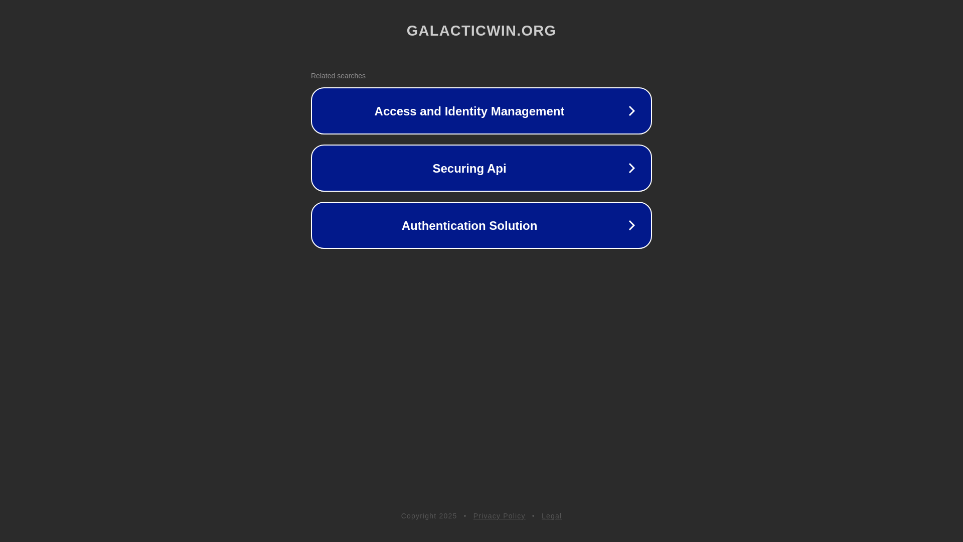 website screenshot of https://galacticwin.org/