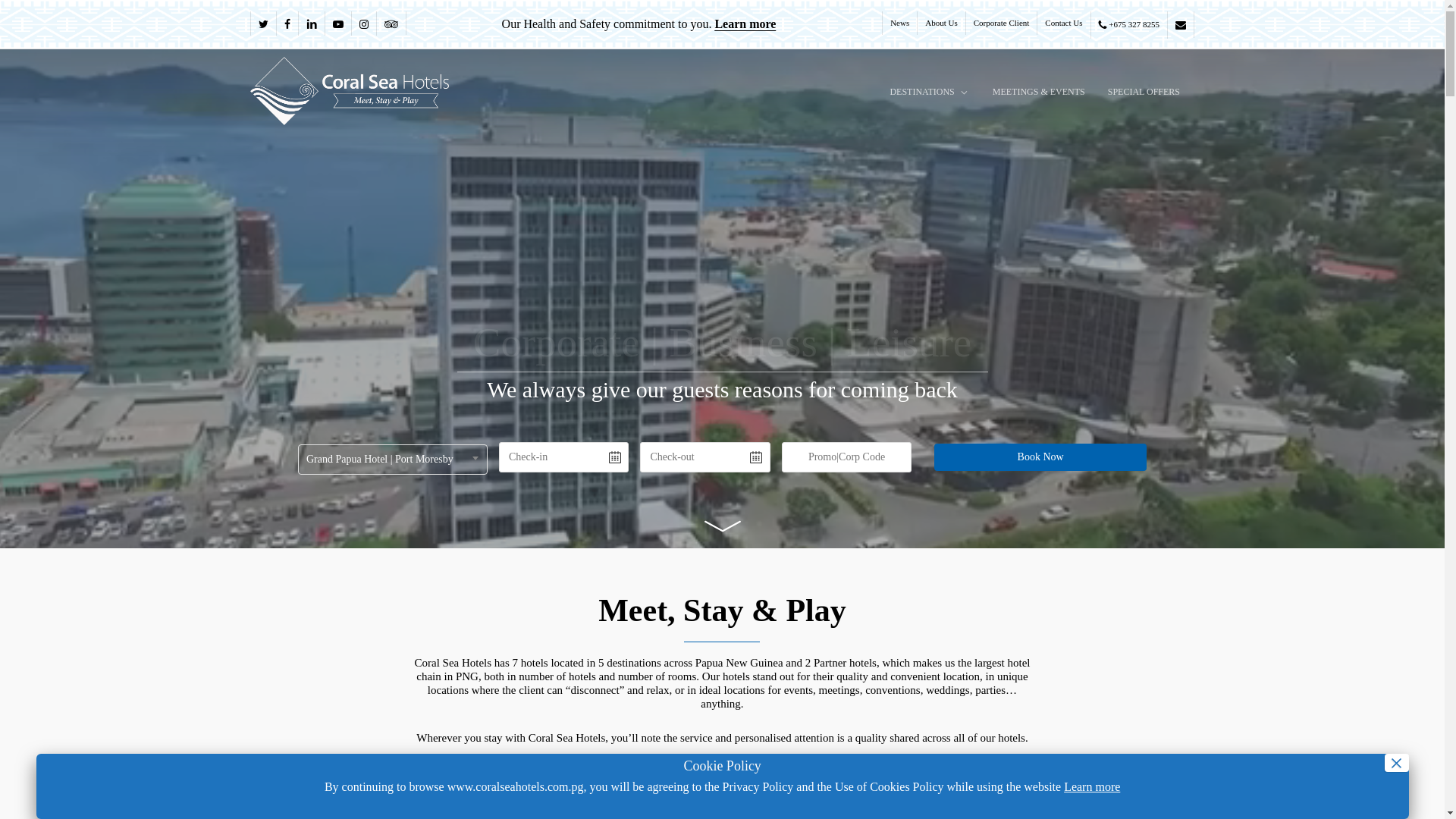 website screenshot of https://securefile@coralseahotels.com.pg/