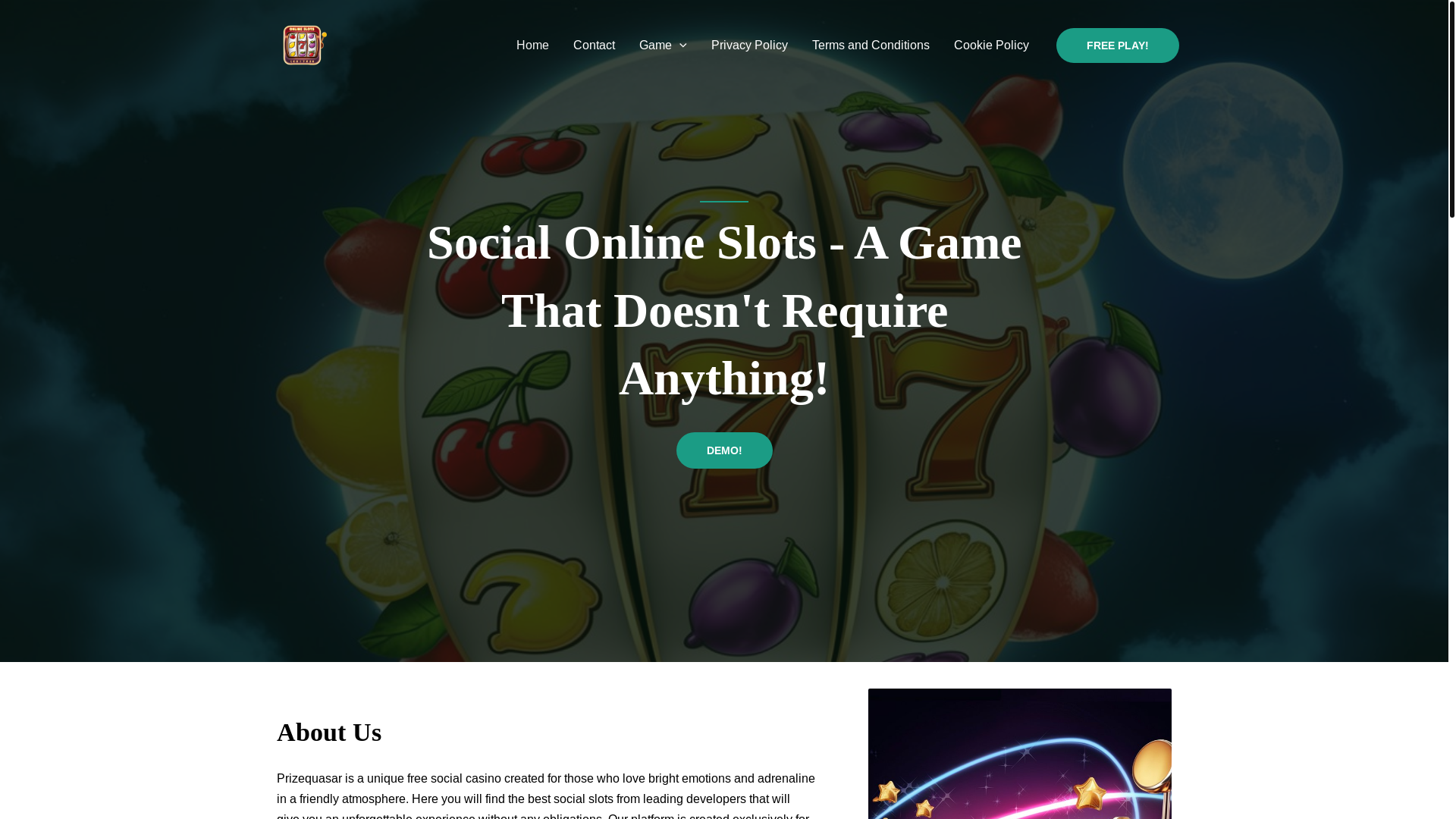 website screenshot of https://prizequasarnl.com/