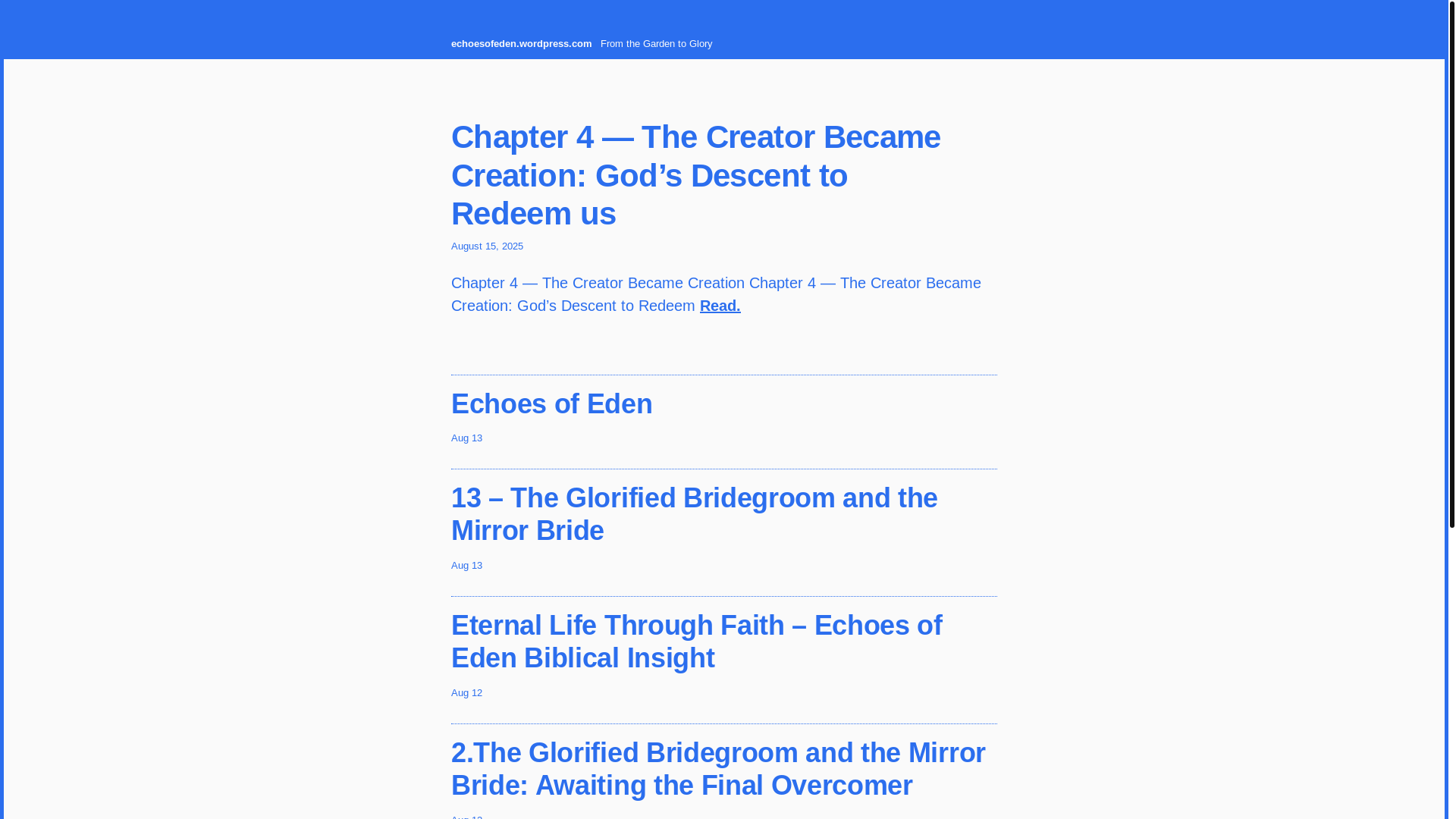website screenshot of https://echoesofedens.com/