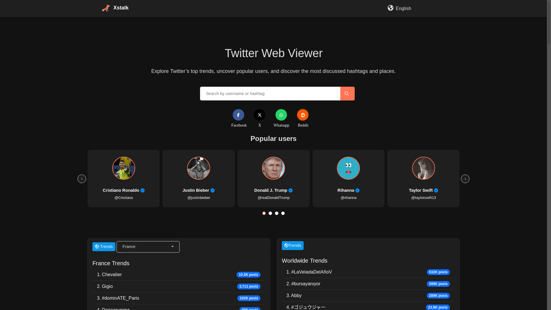 website screenshot of https://xstalk.com/