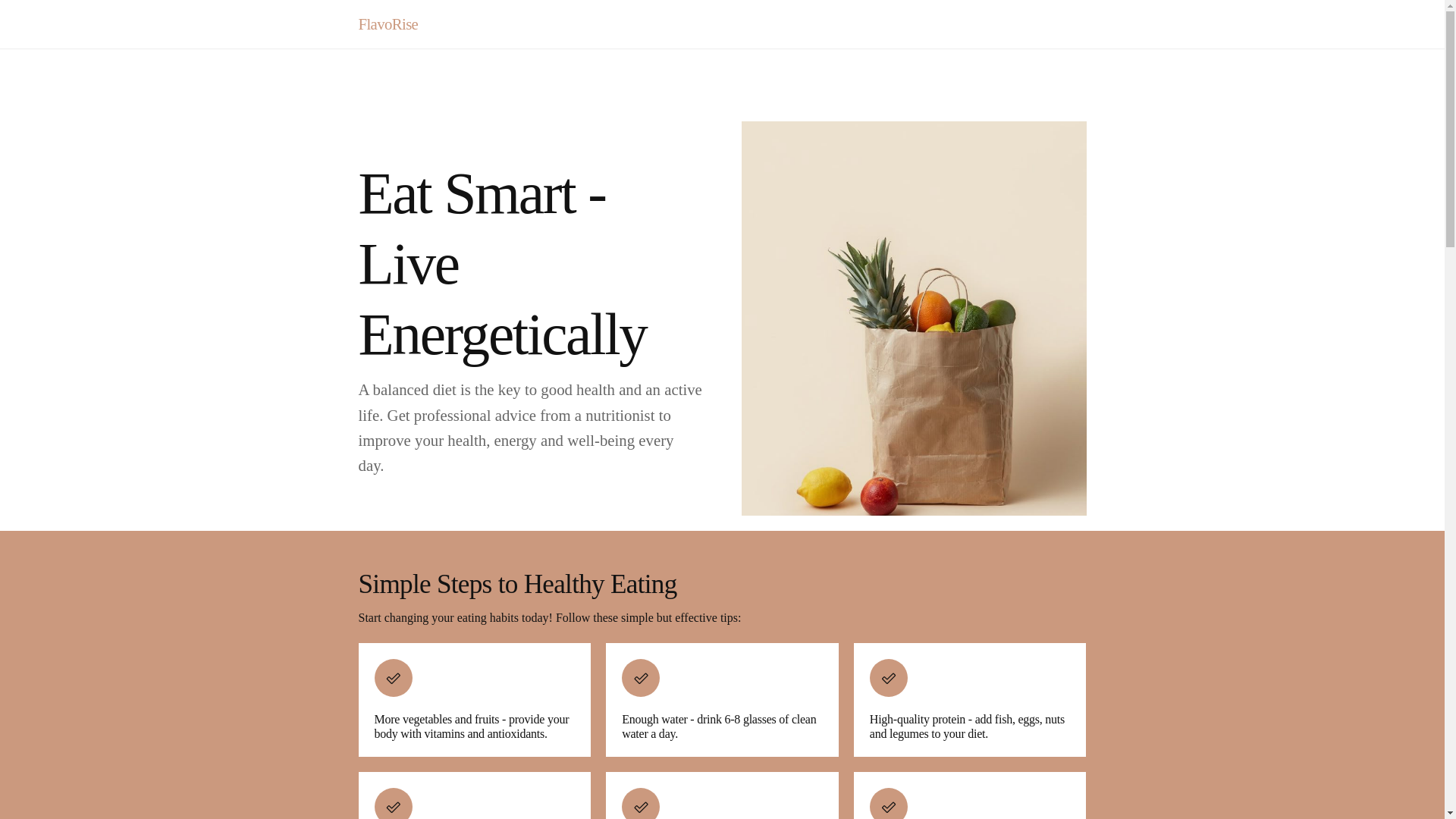 website screenshot of https://flavorised.info/