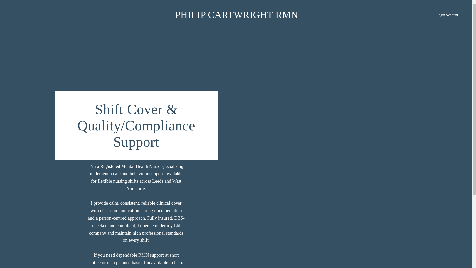 website screenshot of https://philipcartwrightrmn.co.uk/