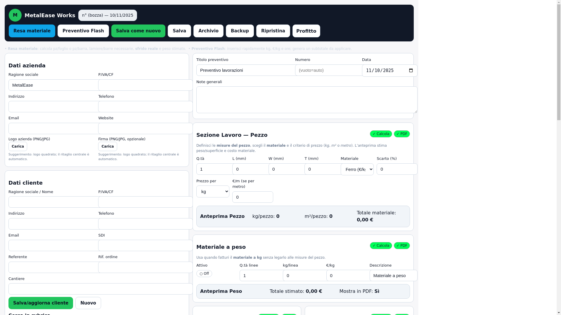 website screenshot of https://metaleaseworks.com/