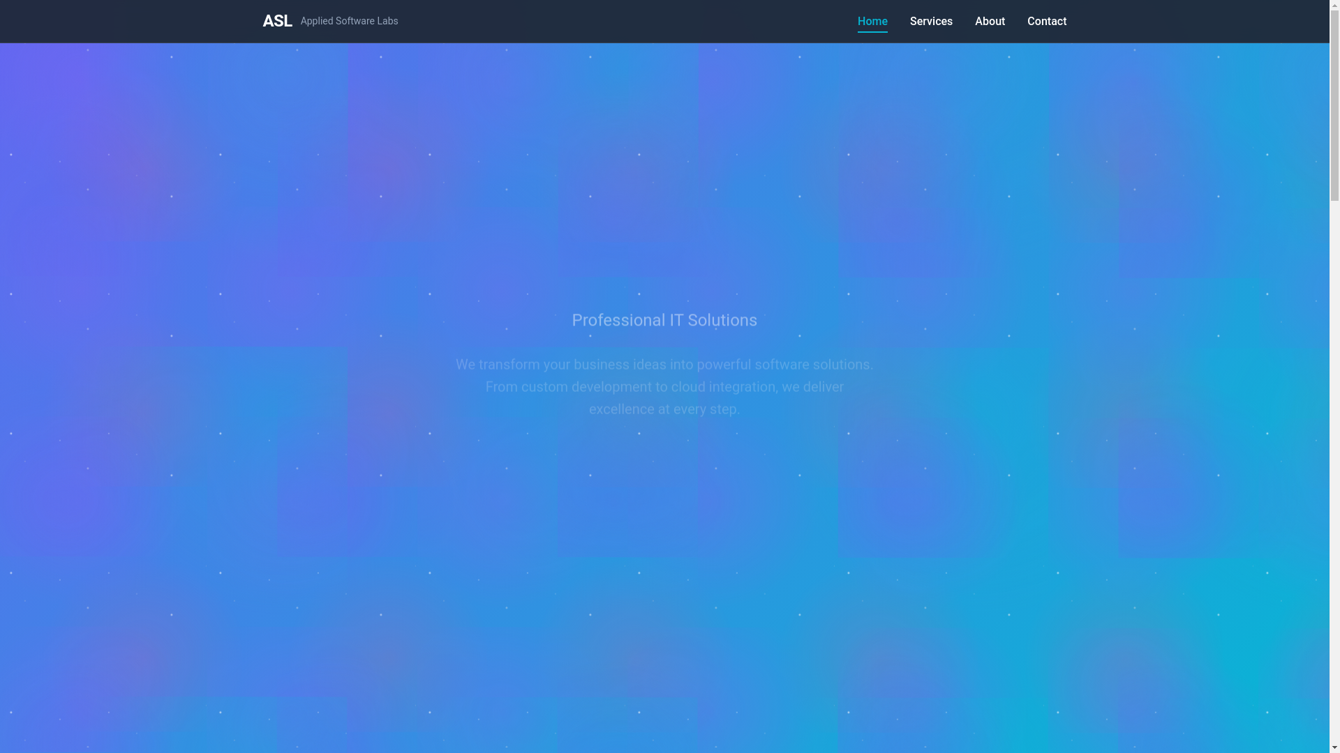 website screenshot of https://appliedsoftwarelabs.pages.dev/