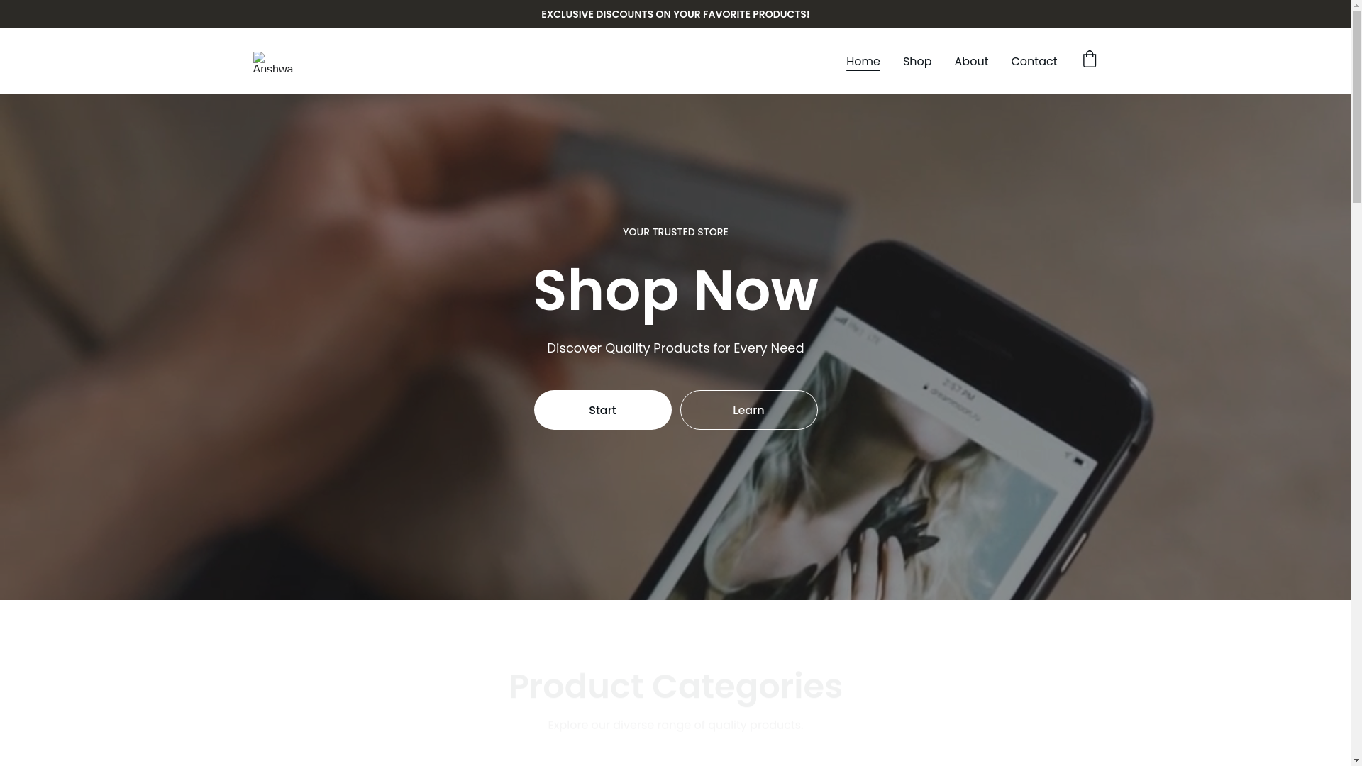 website screenshot of https://anshwa.in/