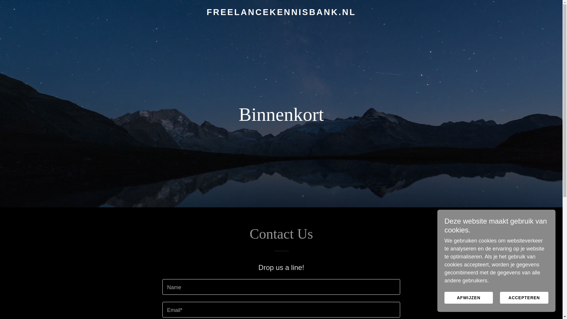 website screenshot of https://freelancekennisbank.nl/