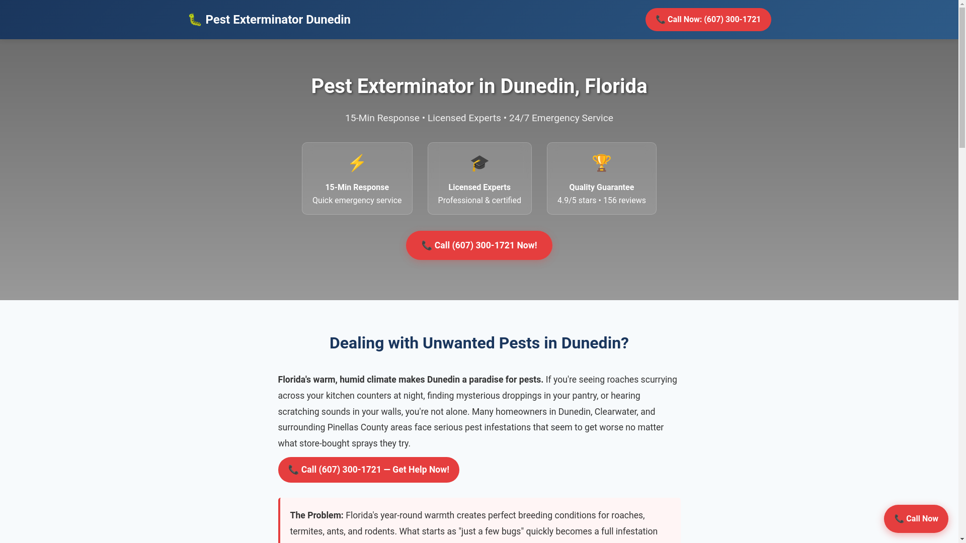 website screenshot of https://pest-exterminator-dunedin-fl.pages.dev/