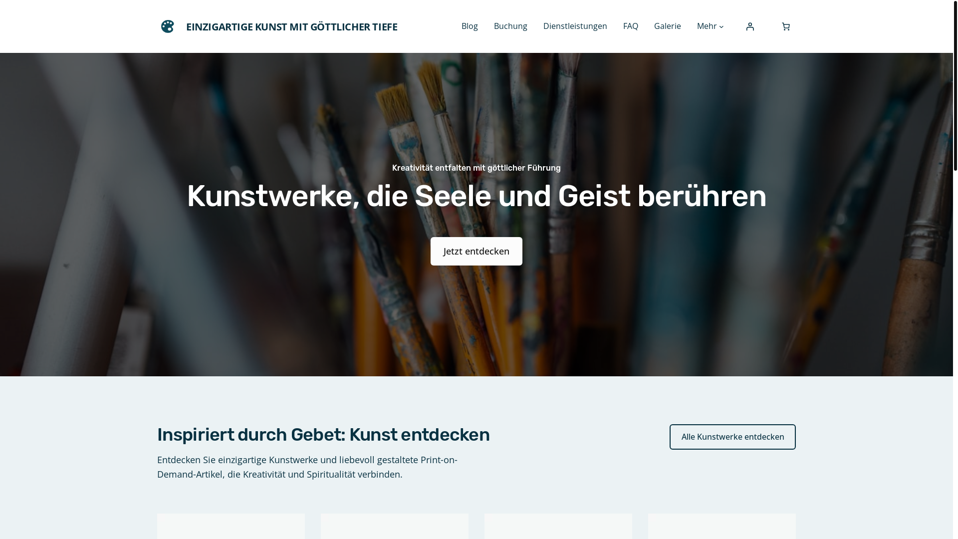 website screenshot of https://snezana-reimann-art.com/