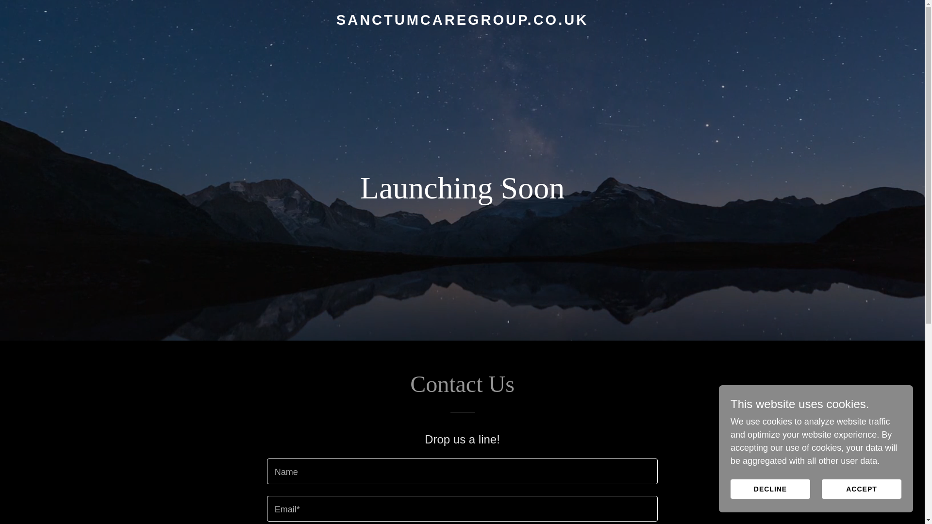 website screenshot of https://sanctumcaregroup.co.uk/