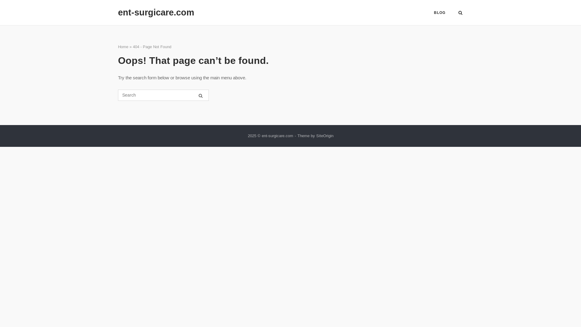 website screenshot of https://ent-surgicare.com/