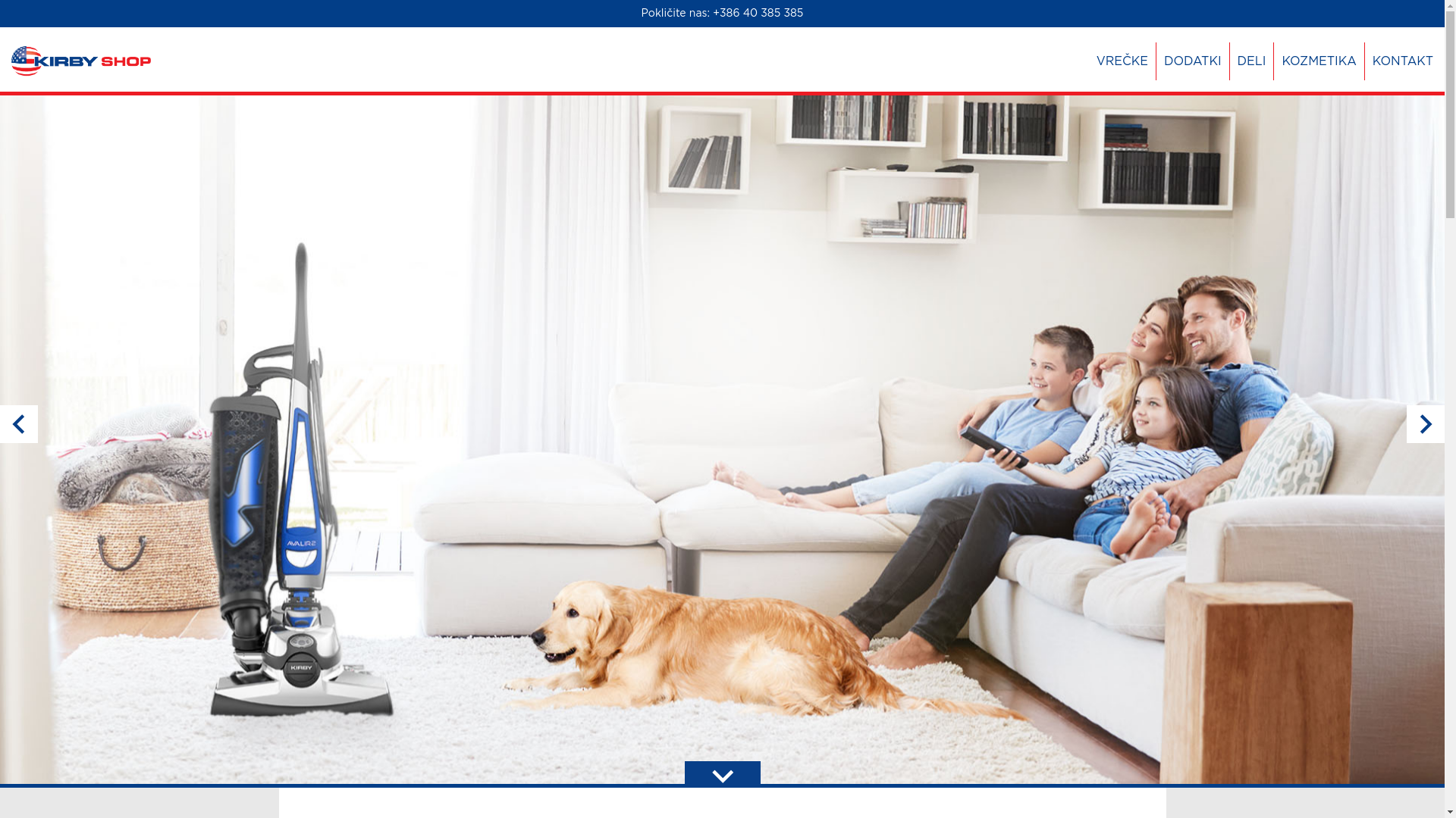 website screenshot of https://kirbyshop.eu/