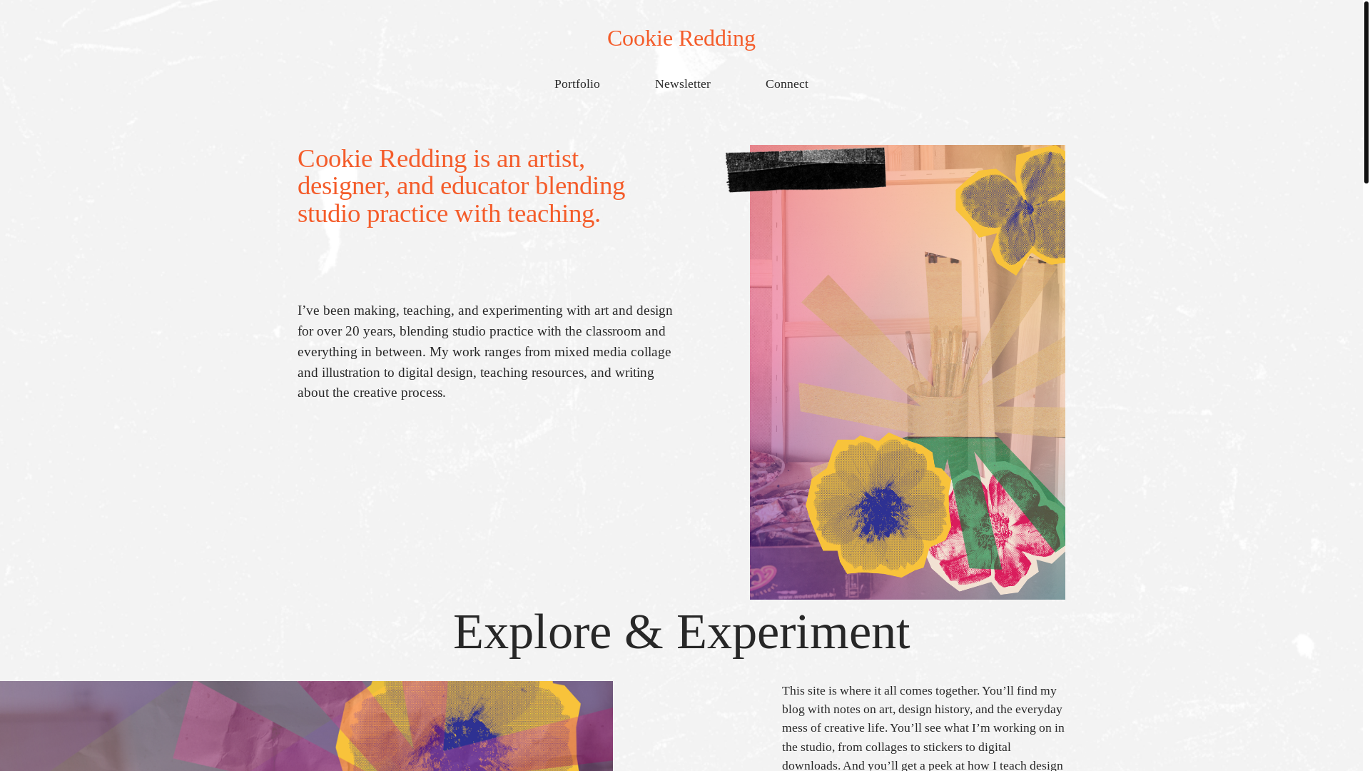 website screenshot of https://cookie-redding.com/