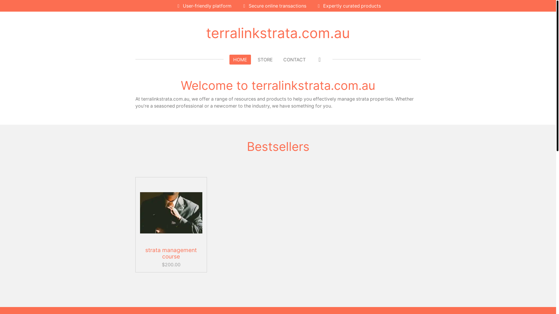 website screenshot of https://terralinkstrata.com.au/