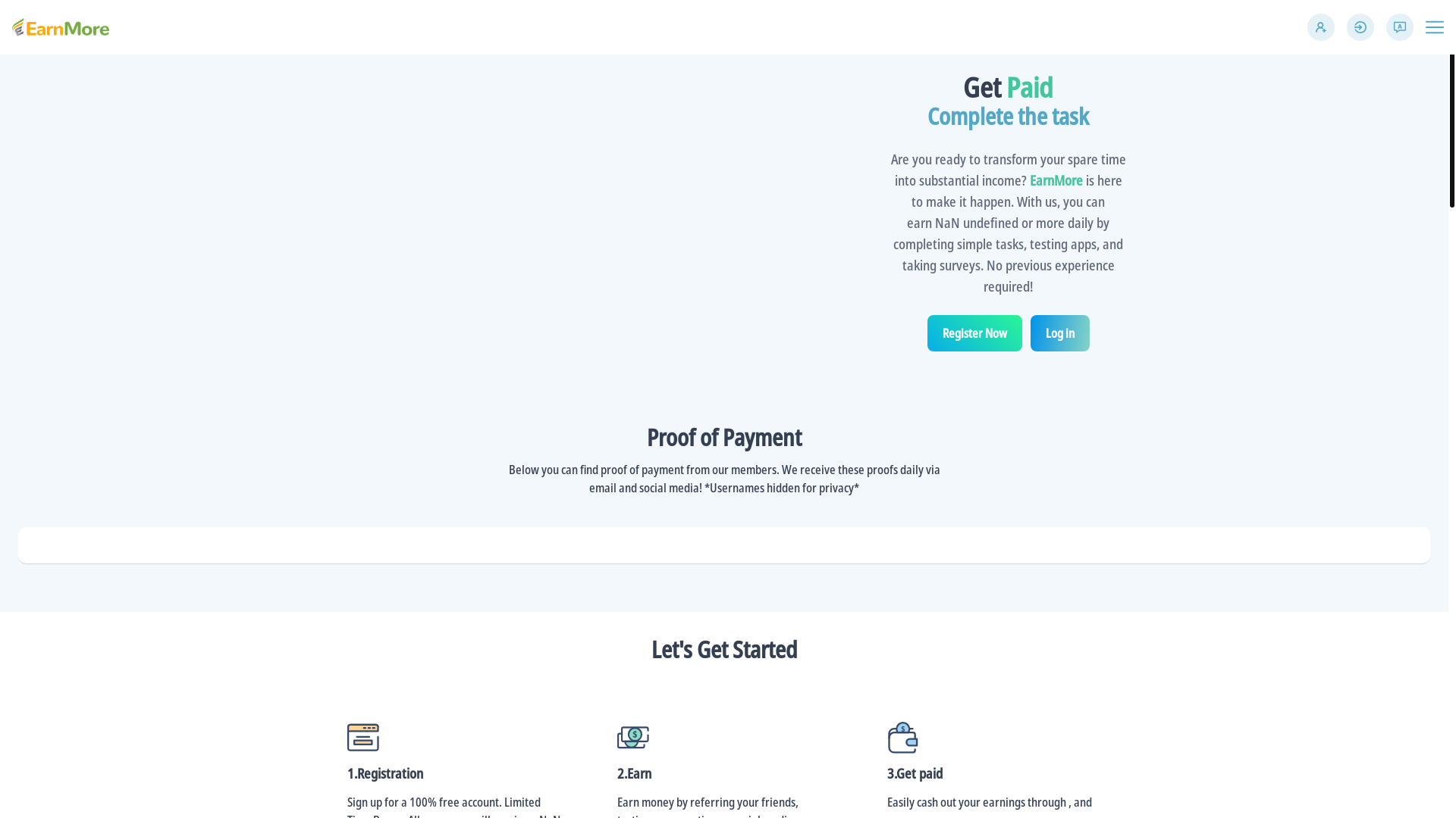 website screenshot of https://moneeyeveeydaay-euiufc.top/